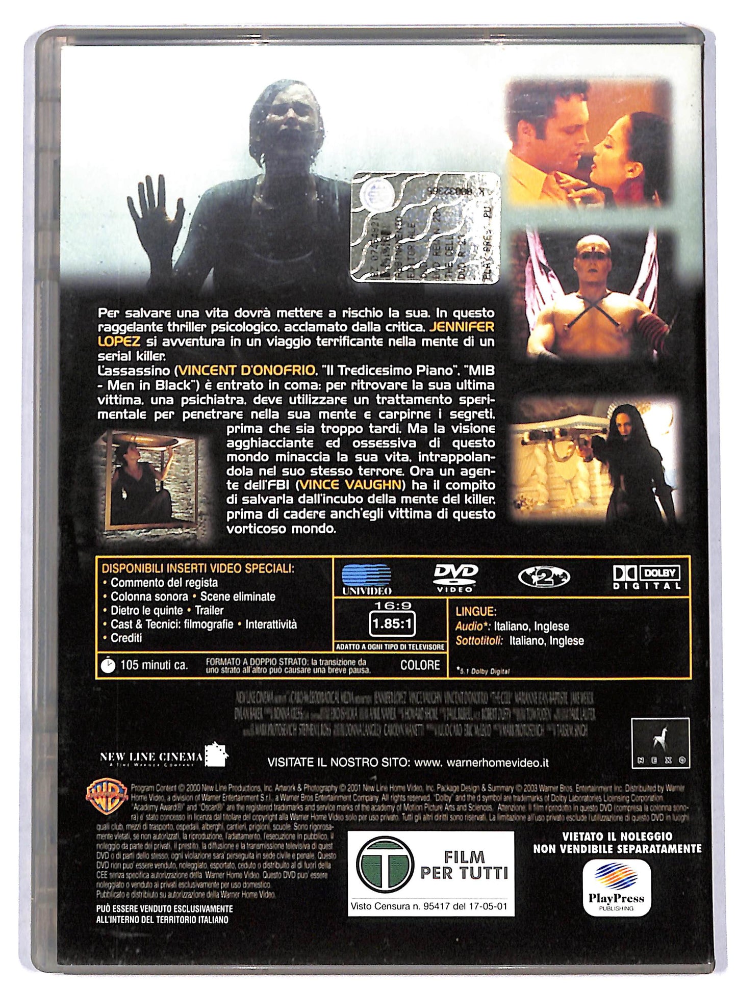 EBOND The cell La cellula EDITORIALE DVD D730419