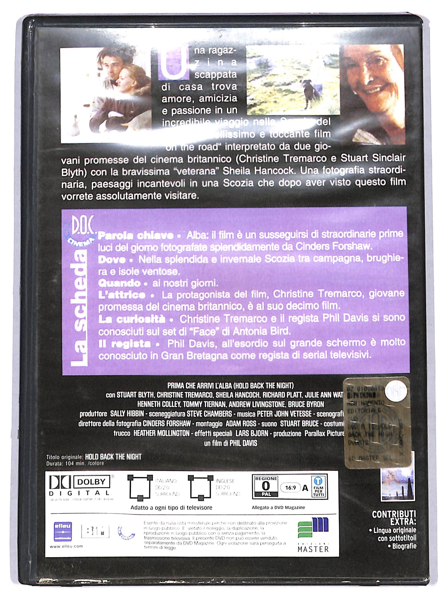 EBOND Hold back the night EDITORIALE DVD D730437