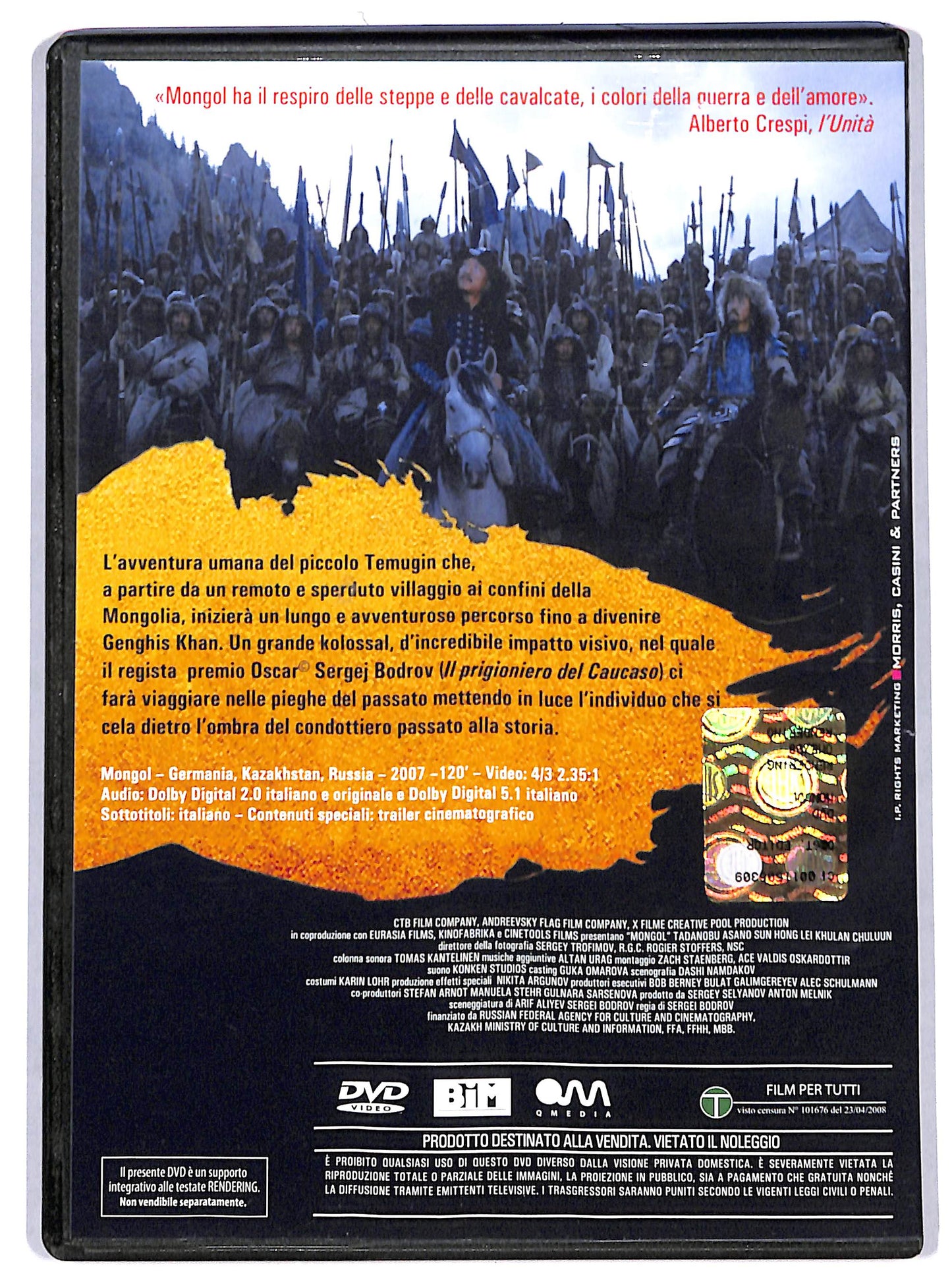 EBOND Mongol La vera storia di Genghis Knan EDITORIALE DVD D730461