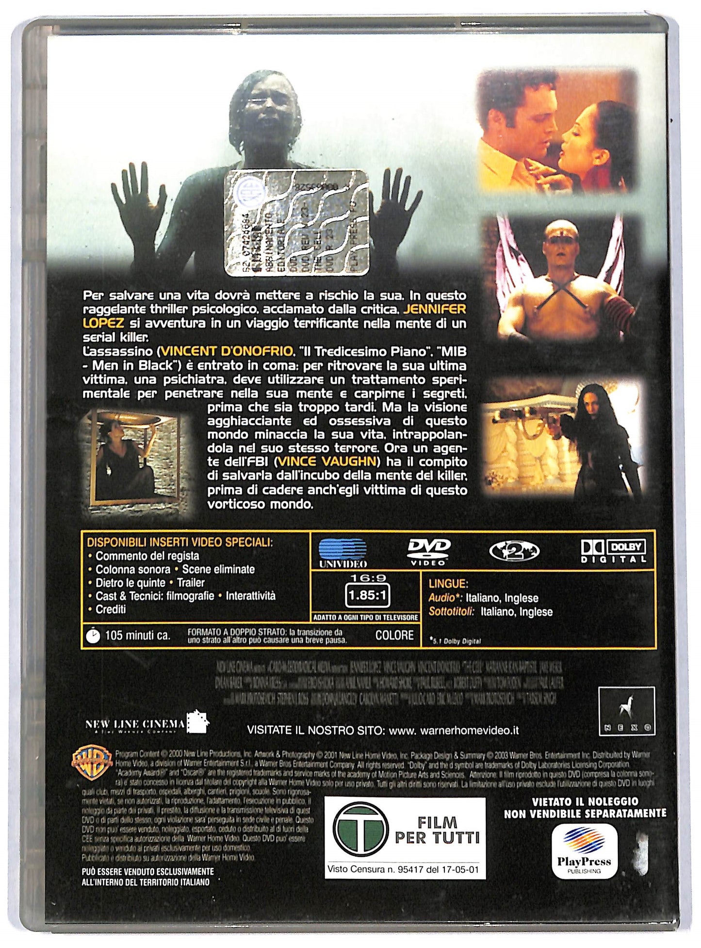 EBOND The cell La cellula EDITORIALE DVD D730517