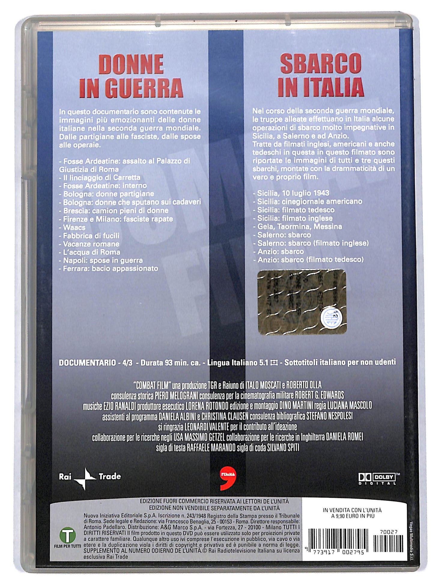 EBOND Combat film - Donne in guerra + Sbarco in Italia DVD D730549