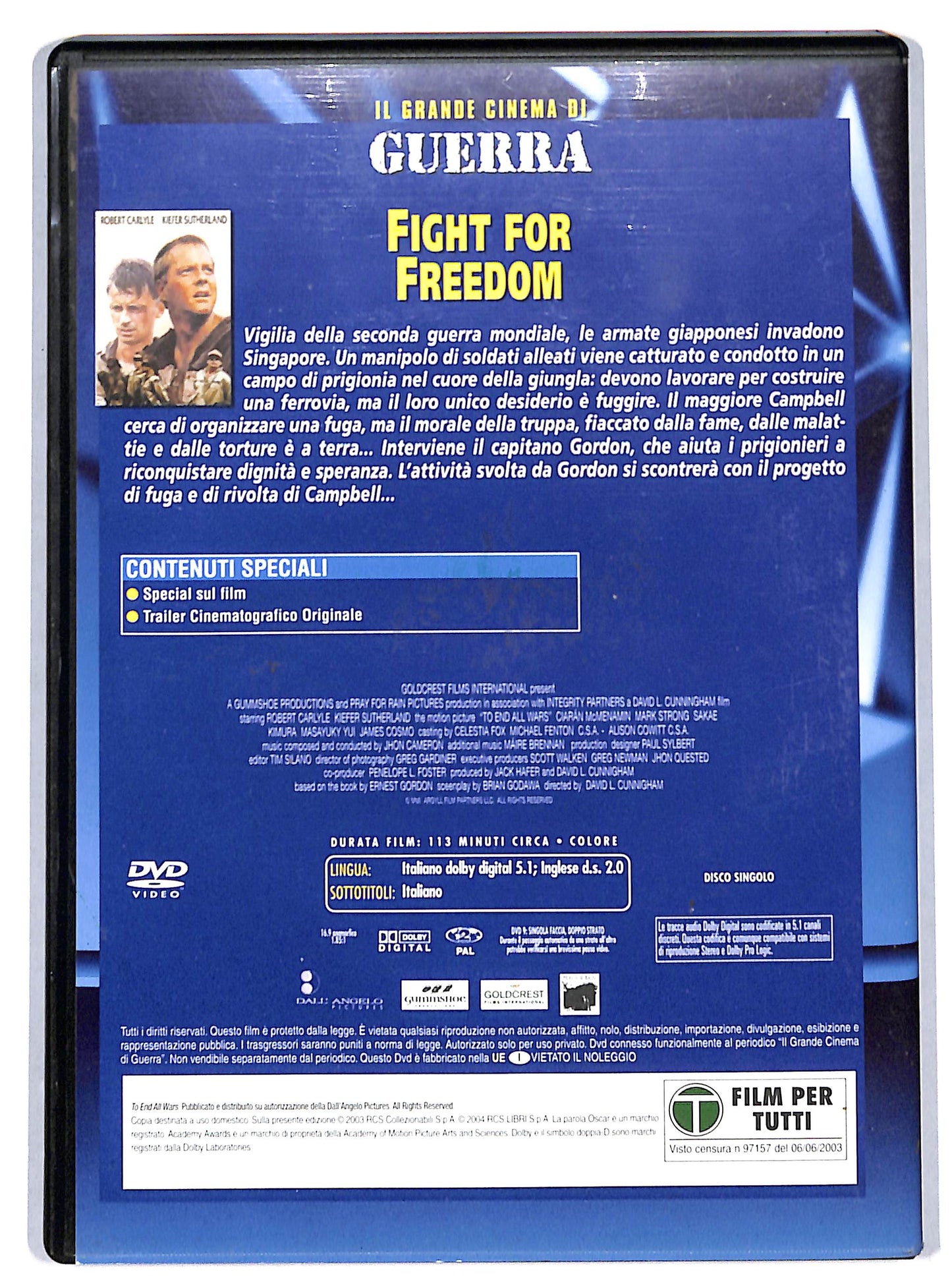 EBOND Fight for Freedom EDITORIALE DVD D730556