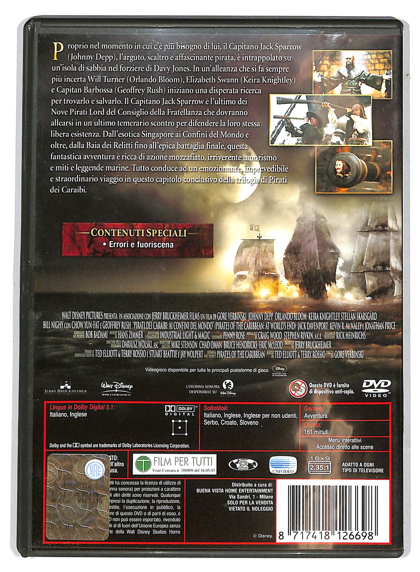 EBOND Pirati dei Caraibi - Ai confini del mondo DVD D730614