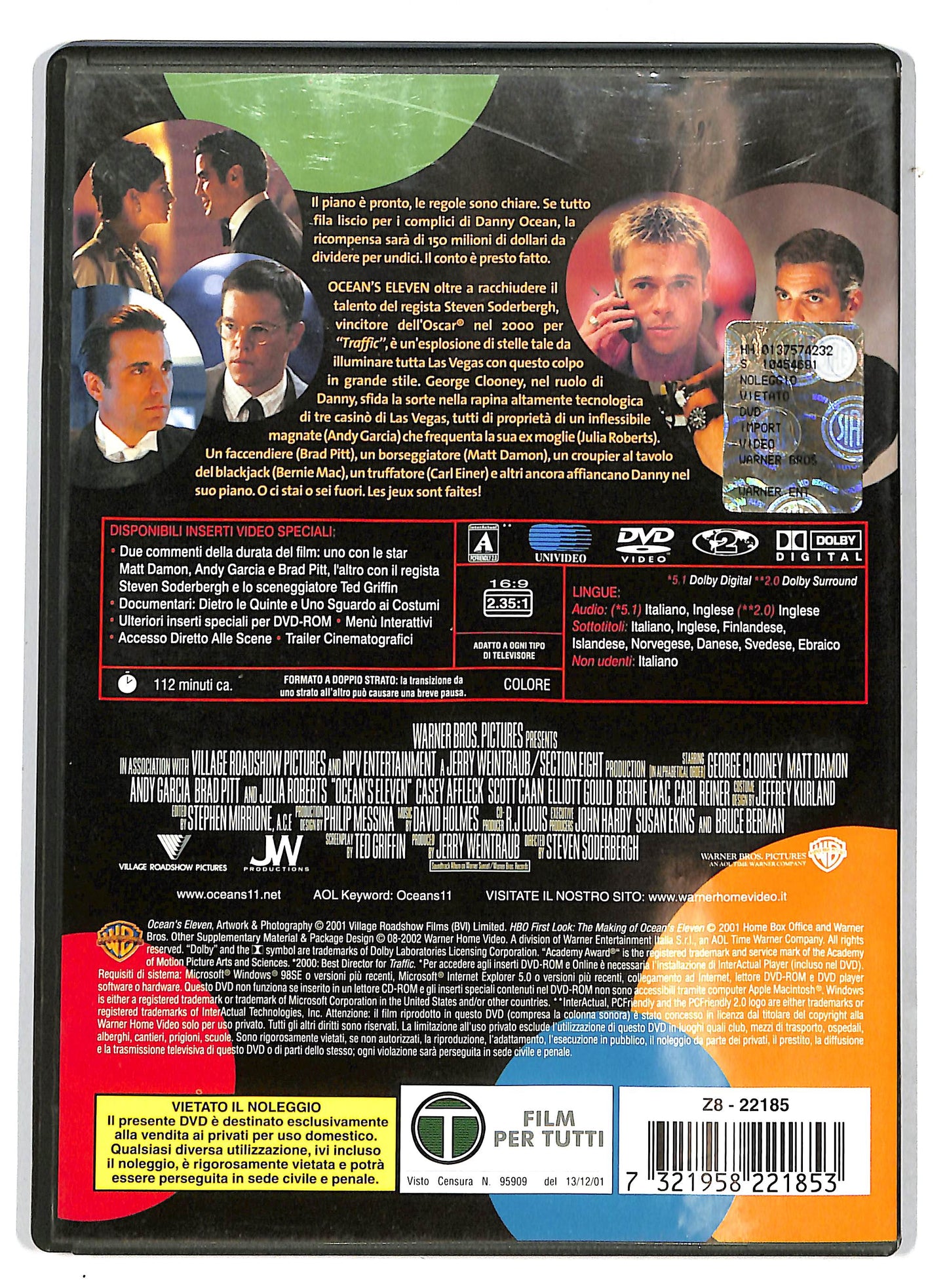 EBOND Ocean's Eleven - Fate Il Vostro Gioco DVD D730625