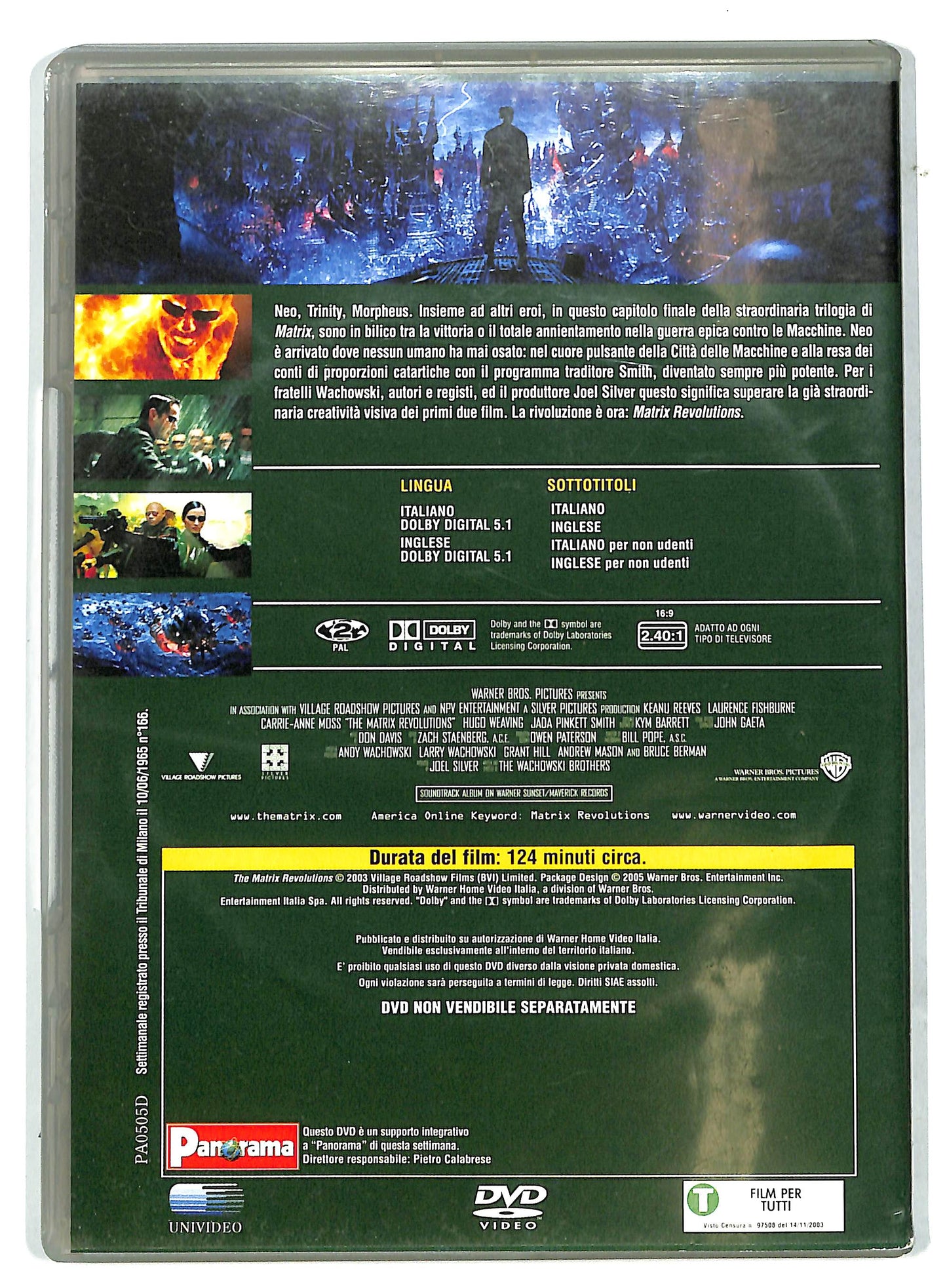 EBOND Matrix Revolutions EDITORIALE DVD D731031