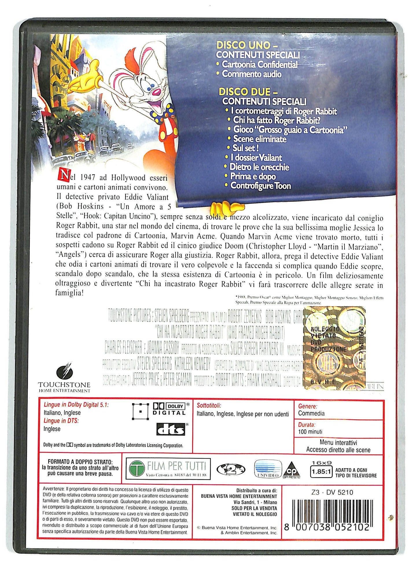 EBOND chi ha incastrato roger rabbit DVD D731037