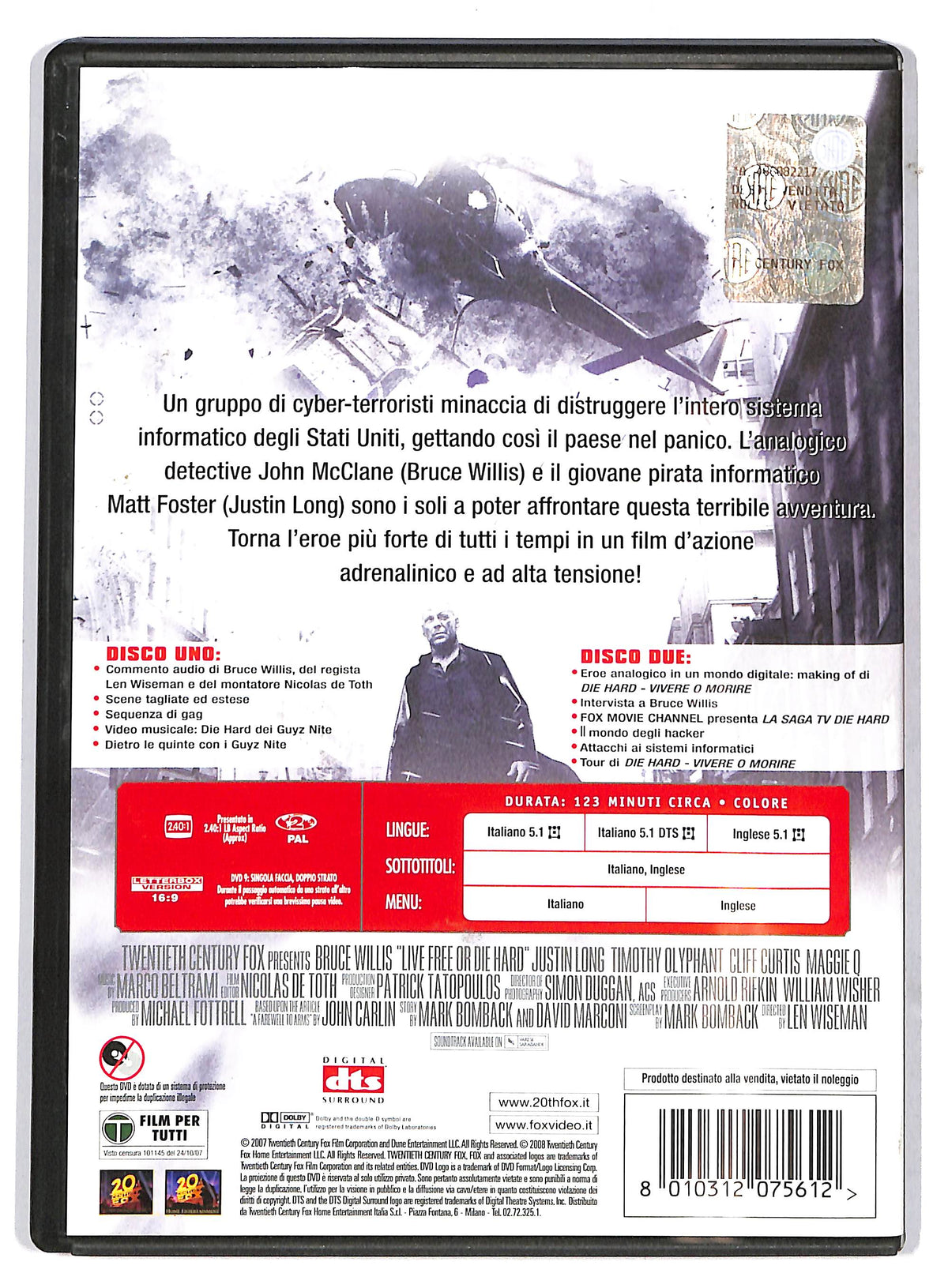 EBOND Die Hard - Vivere o morire (2 dischi) EDIZIONE SPECIALE DVD D731057