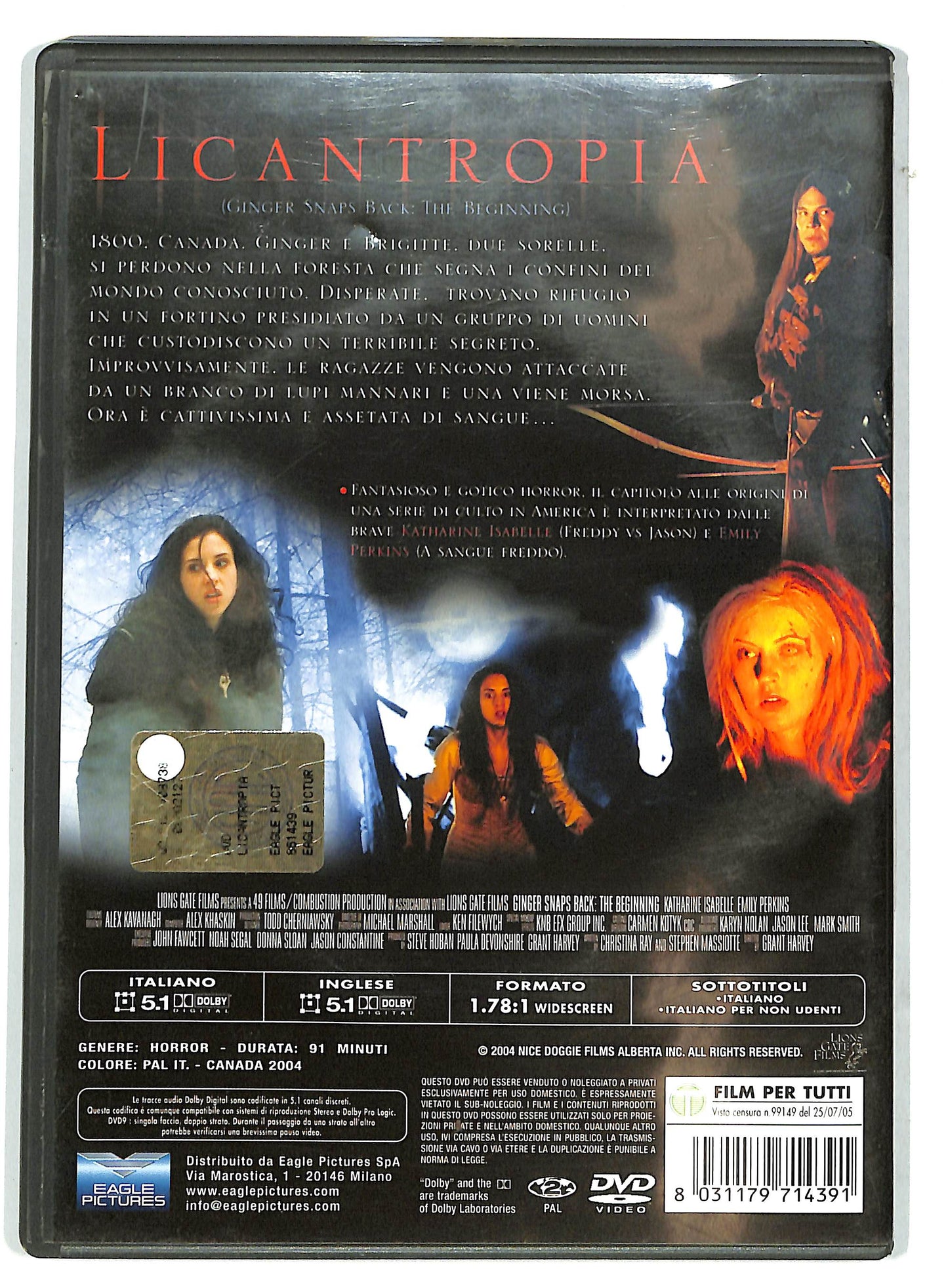EBOND Licantropia DVD D731150