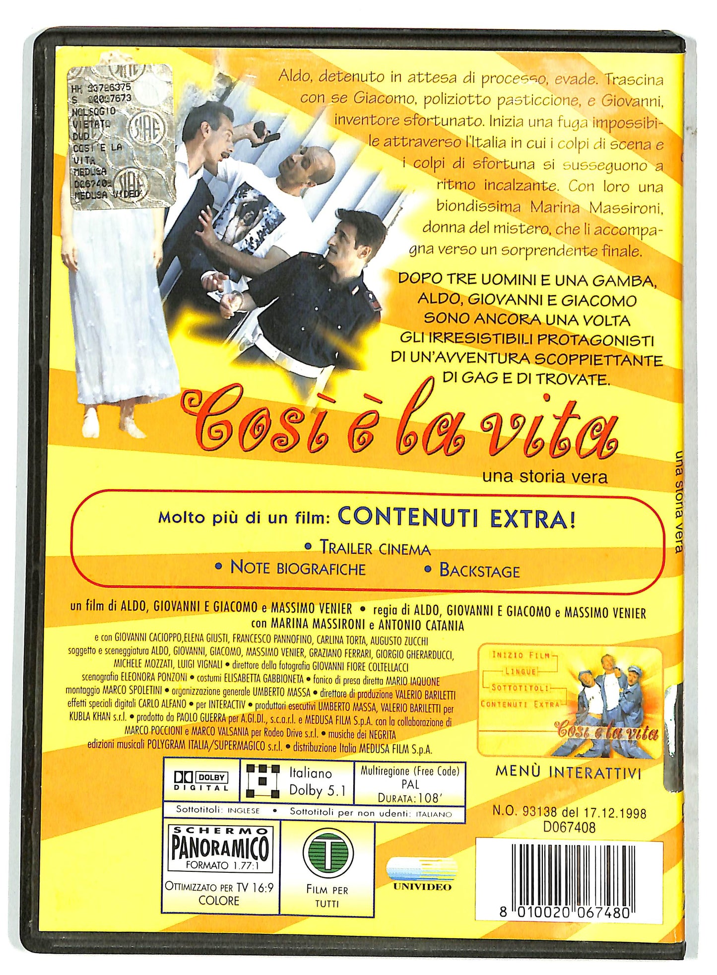 EBOND Cosi e la vita DVD D731163