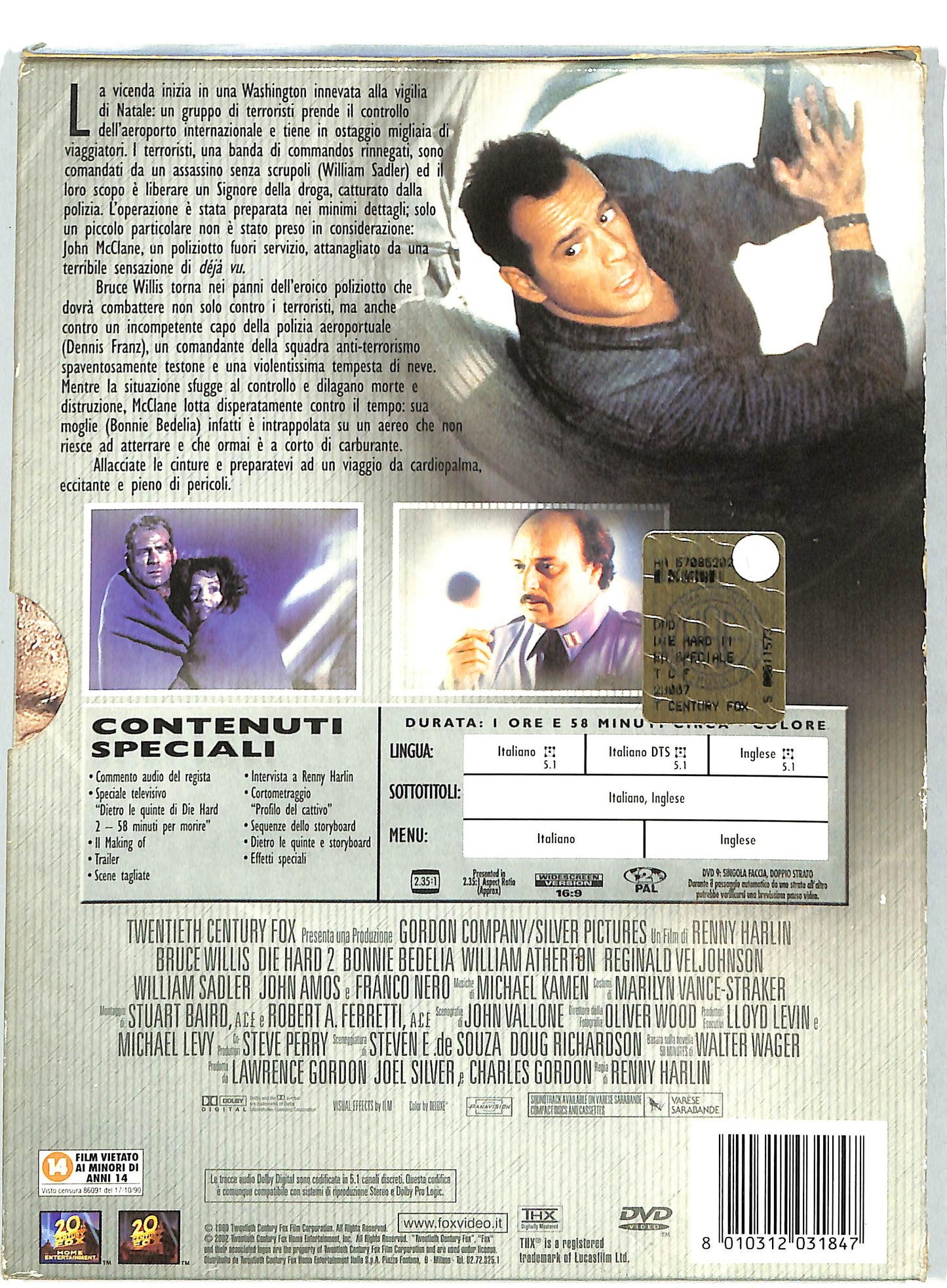 EBOND Die Hard 2 - 58 minuti per morire DIGIPACK DVD D731219