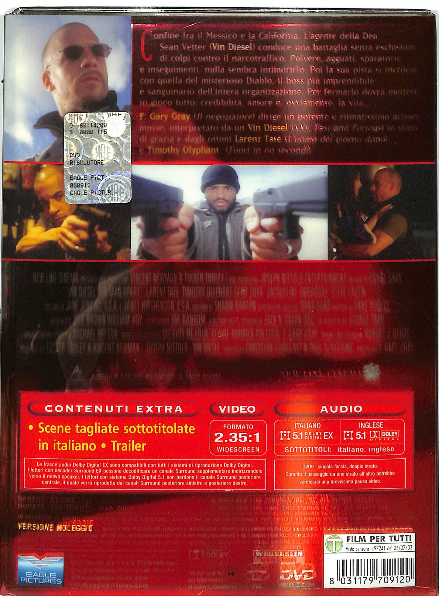 EBOND Il Risolutore. A Man Apart Con Vin Diesel DVD Digipack DIGIPACK D731247
