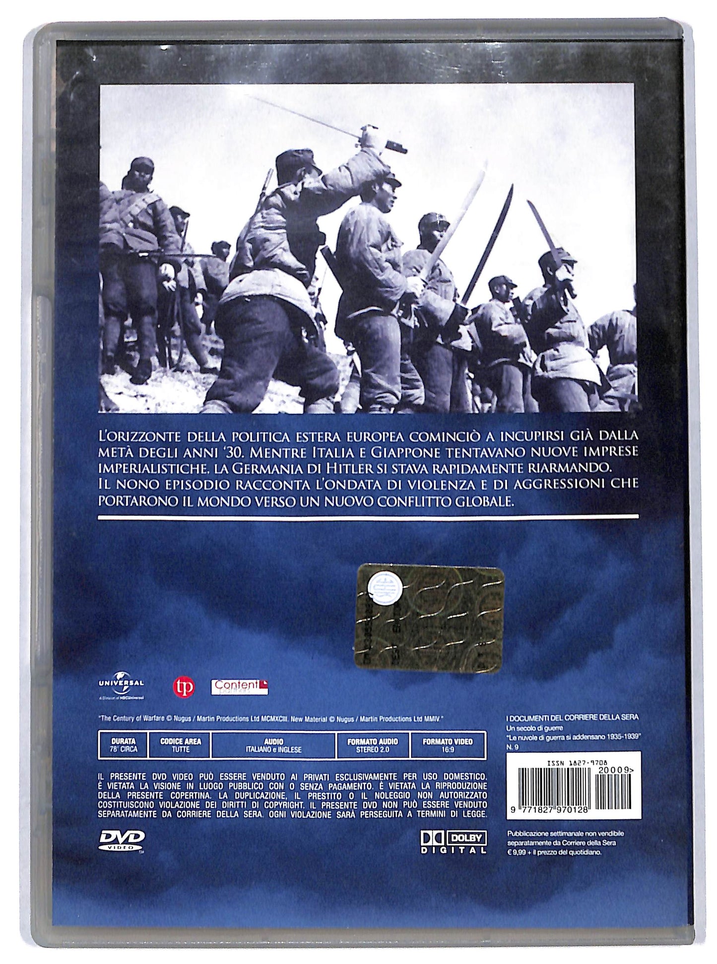 EBOND Le nuvole di guerra si addensano vol.9 EDITORIALE DVD D731349