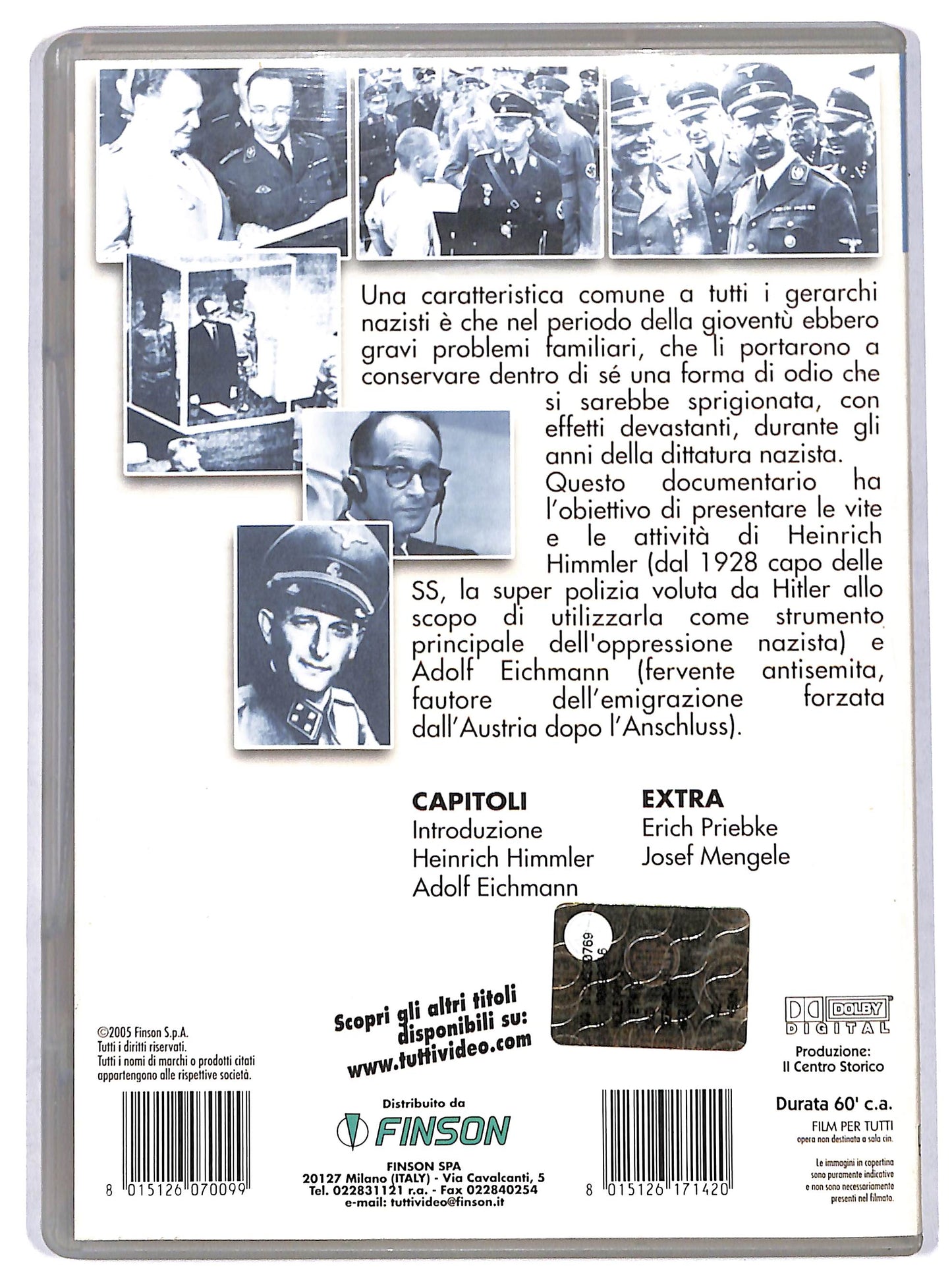 EBOND Gerarchi nazisti - I crimini di Himmler e Eichmann EDITORIALE DVD D731506