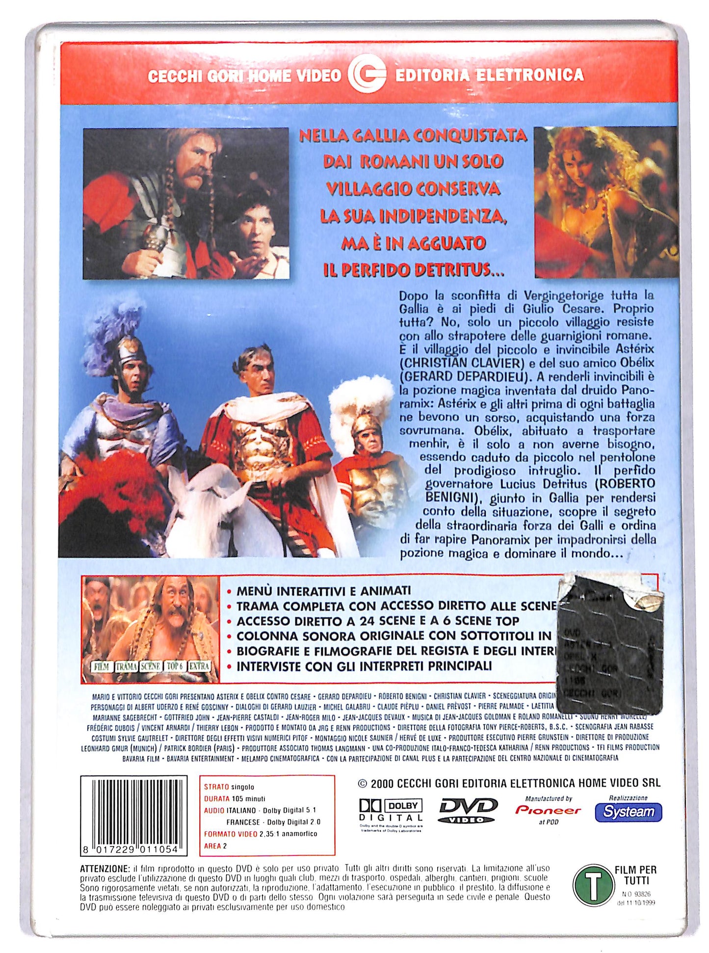 EBOND Asterix e Obelix Contro Cesare DVD D731547