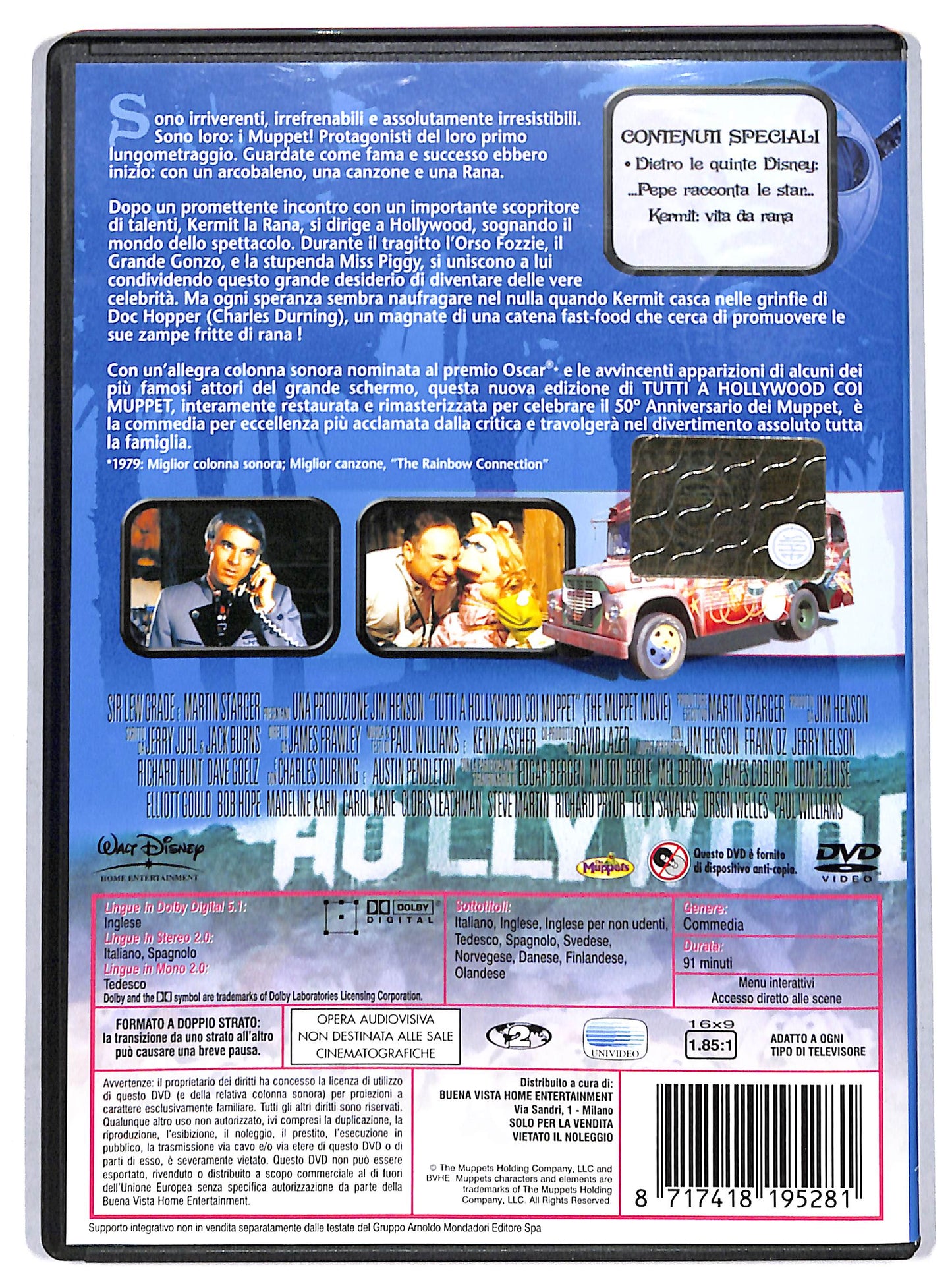 EBOND Tutti a Hollywood coi Muppet EDIZIONE SPECIALE EDITORIALE DVD D731620