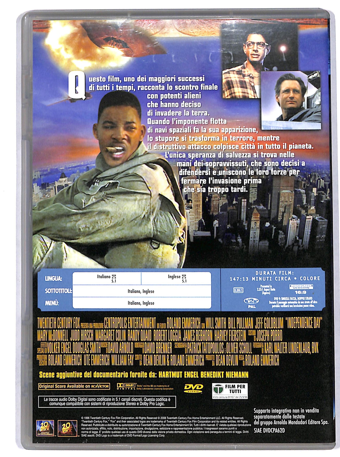 EBOND Independence Day EDITORIALE DVD D731766