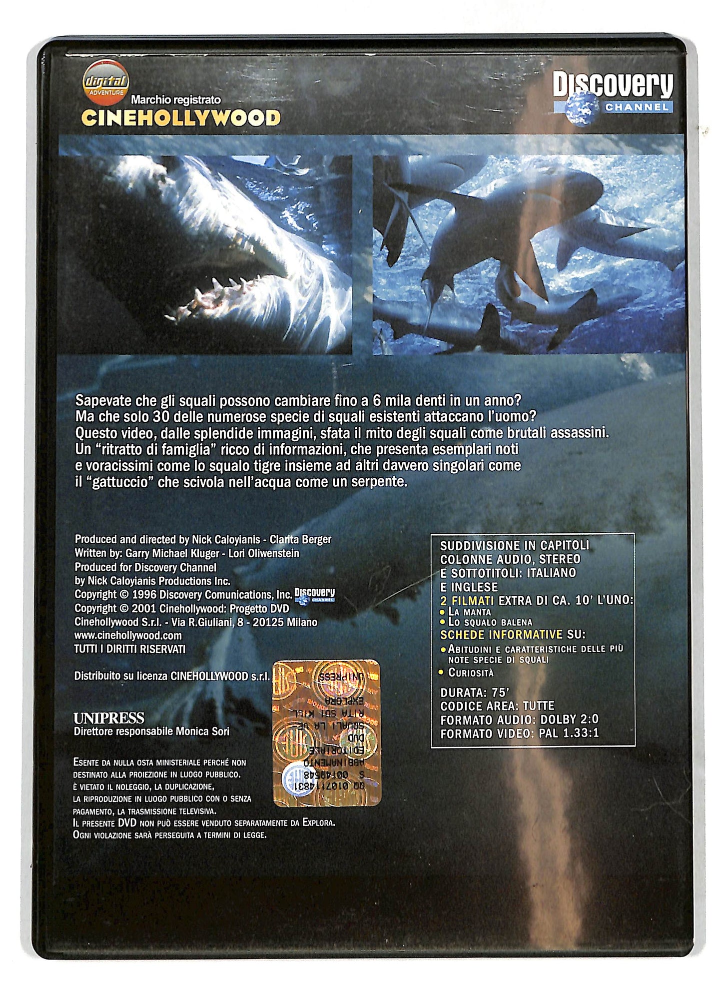 EBOND Squali La Verita Sui Killer Dei Mari Vol.2 DVD Editoriale EDITORIALE D731928