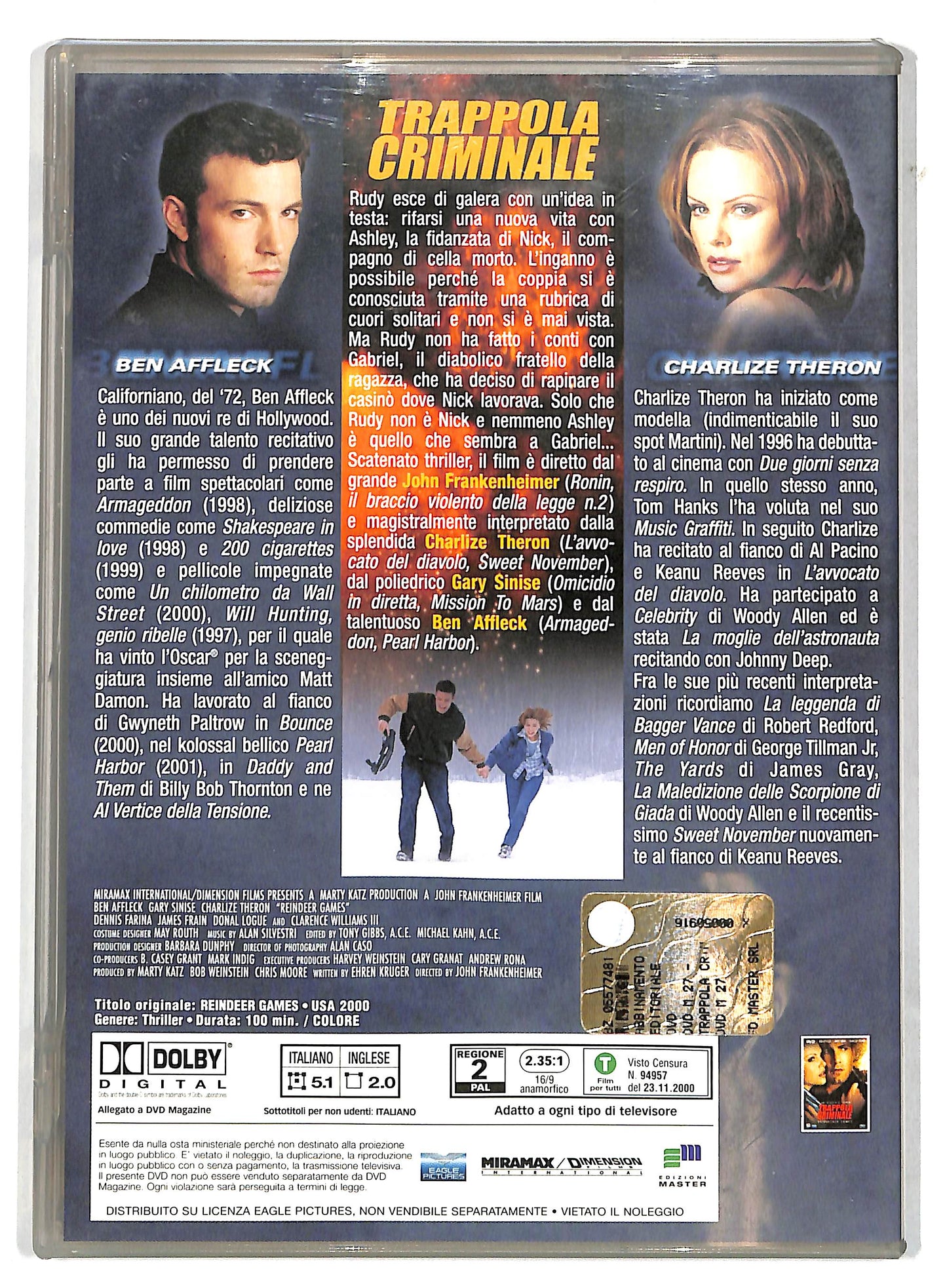 EBOND Trappola criminale EDITORIALE DVD D732031