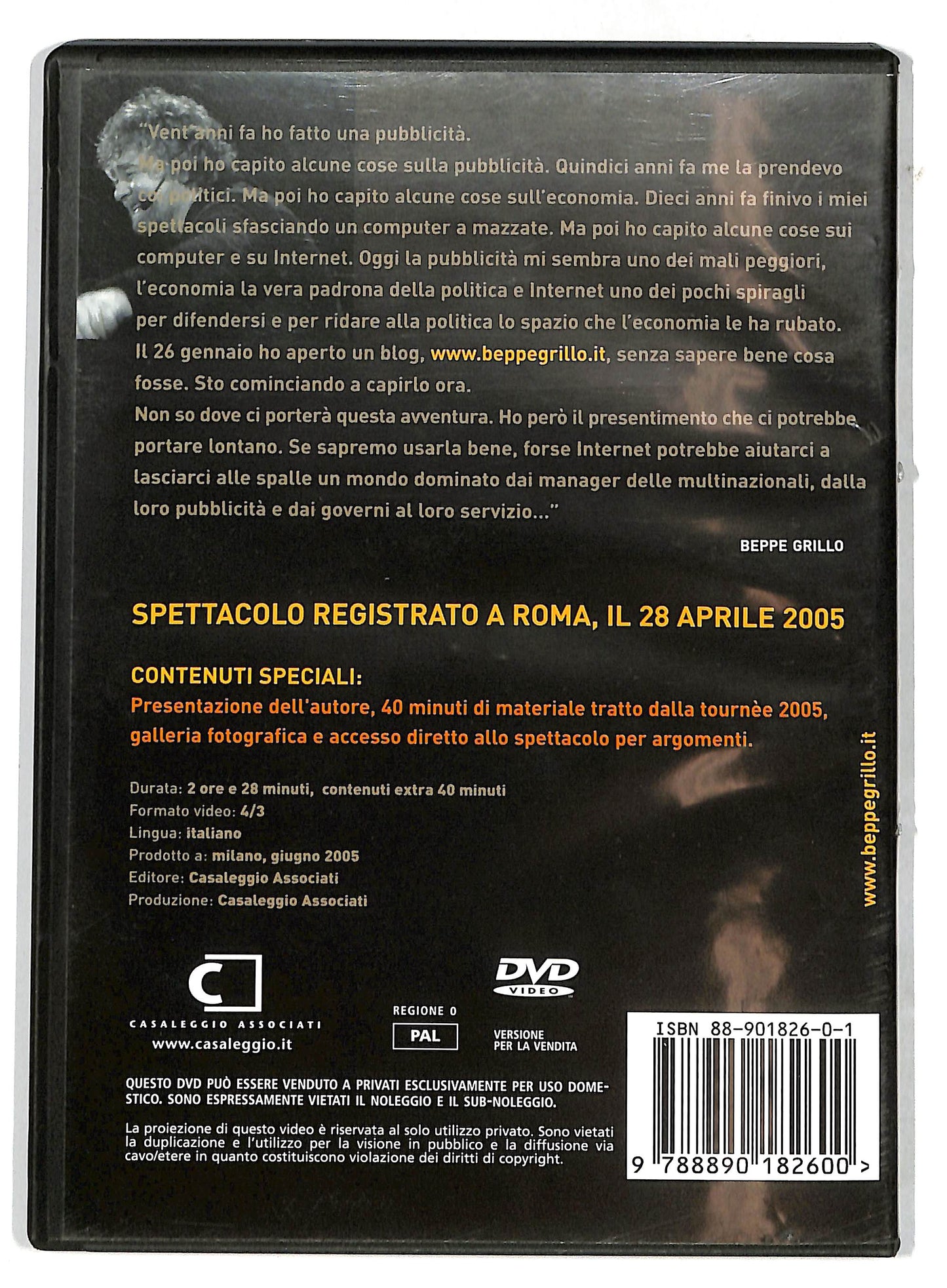 EBOND beppegrillo.it DVD D732051