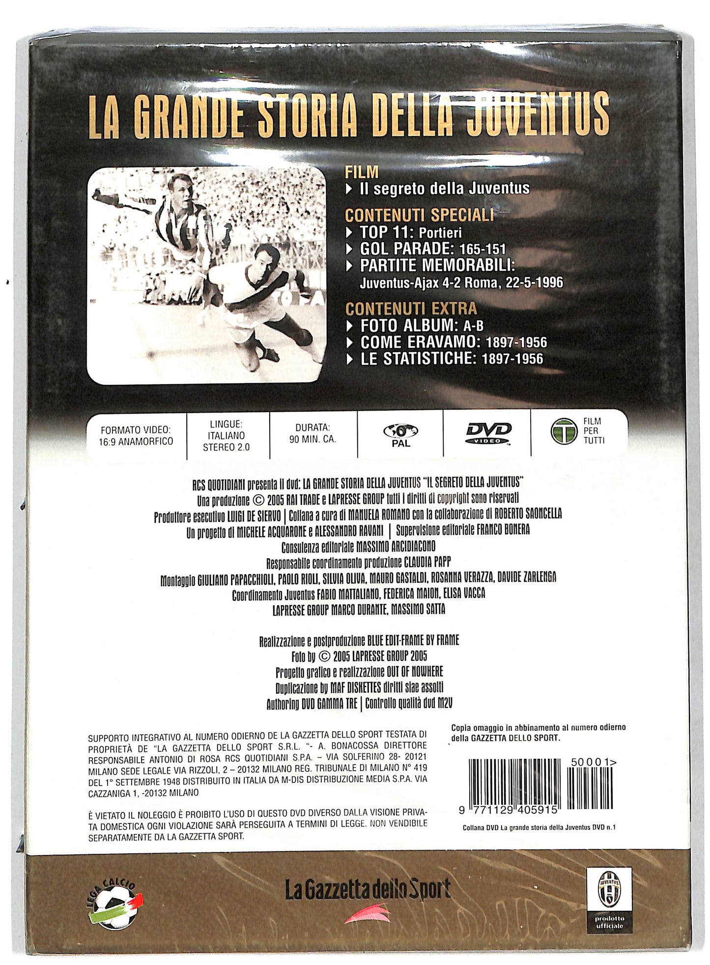 EBOND Il segreto della Juventus Vol.1 Slipcase EDITORIALE DVD SLIM D732060