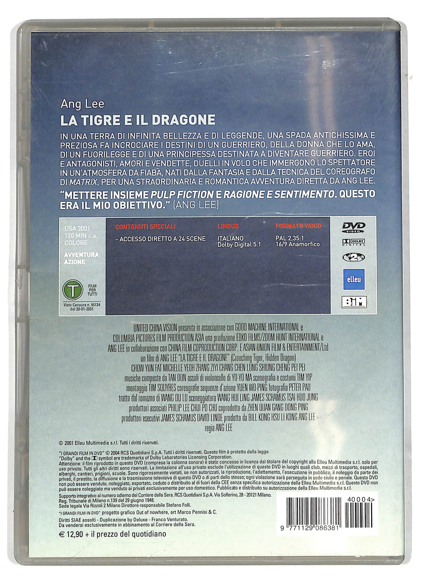 EBOND La tigre e il dragone EDITORIALE DVD D732103