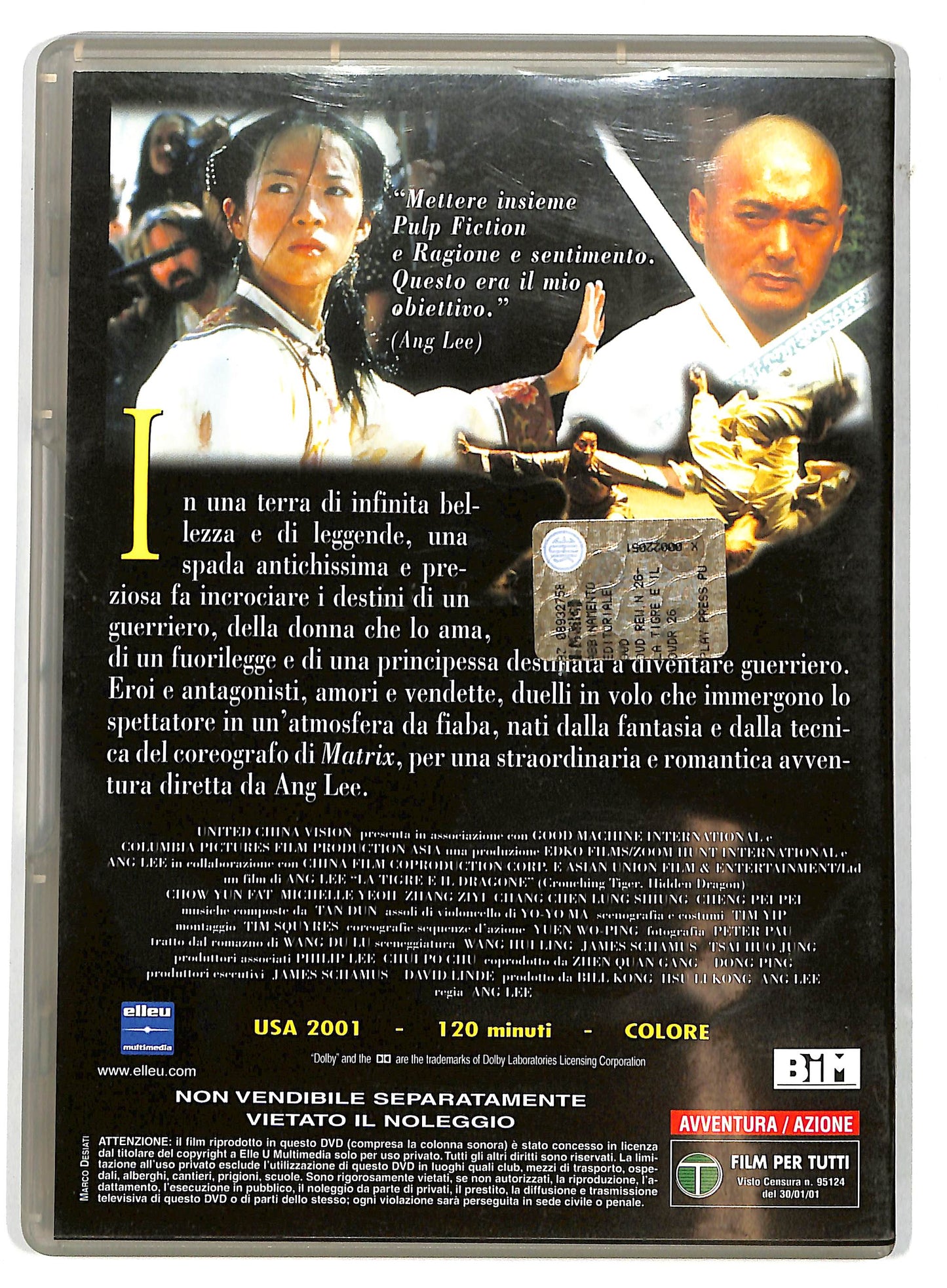 EBOND La tigre e il dragone EDITORIALE DVD D732104