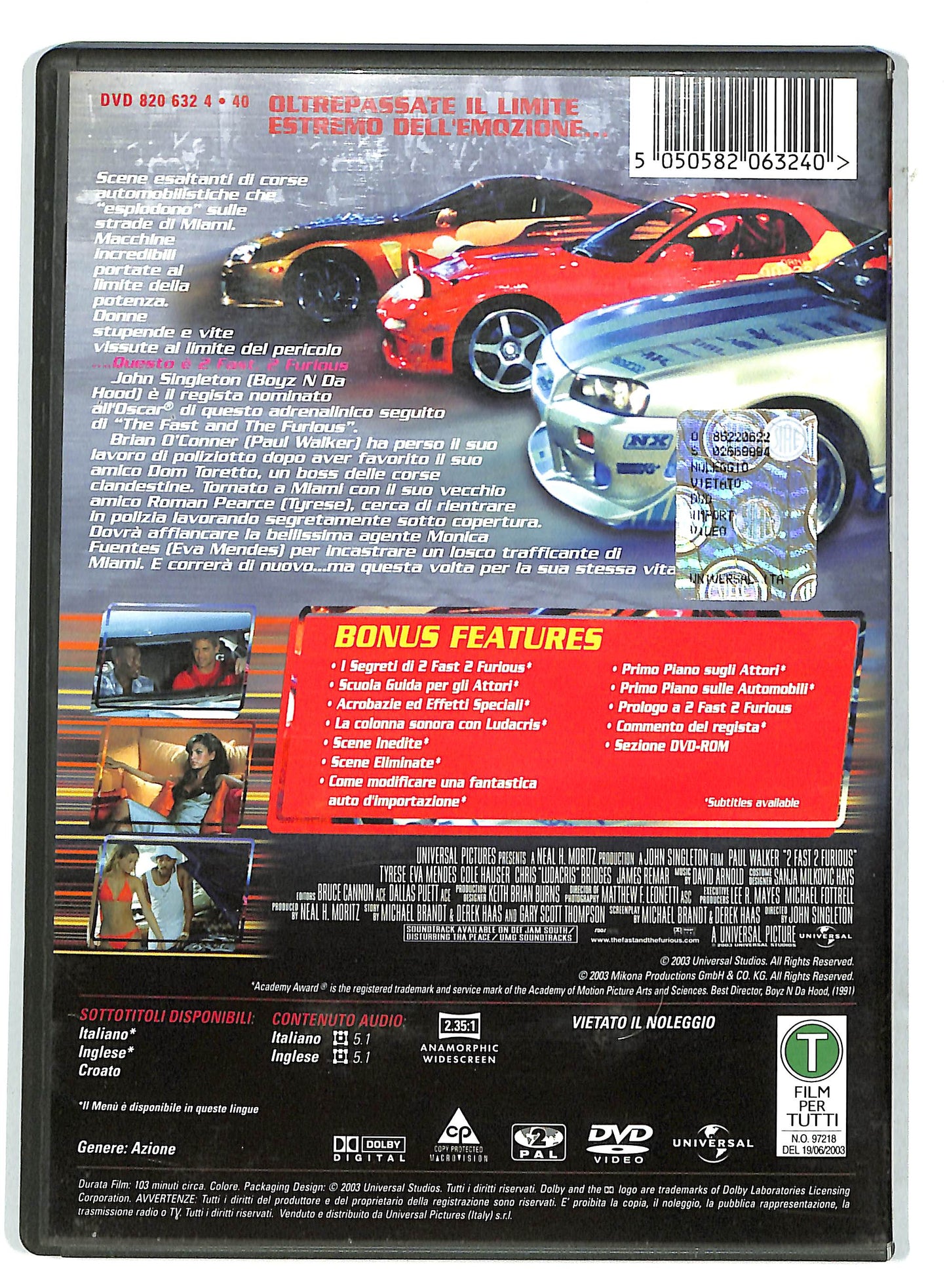 EBOND 2 Fast 2 Furious DVD D732151