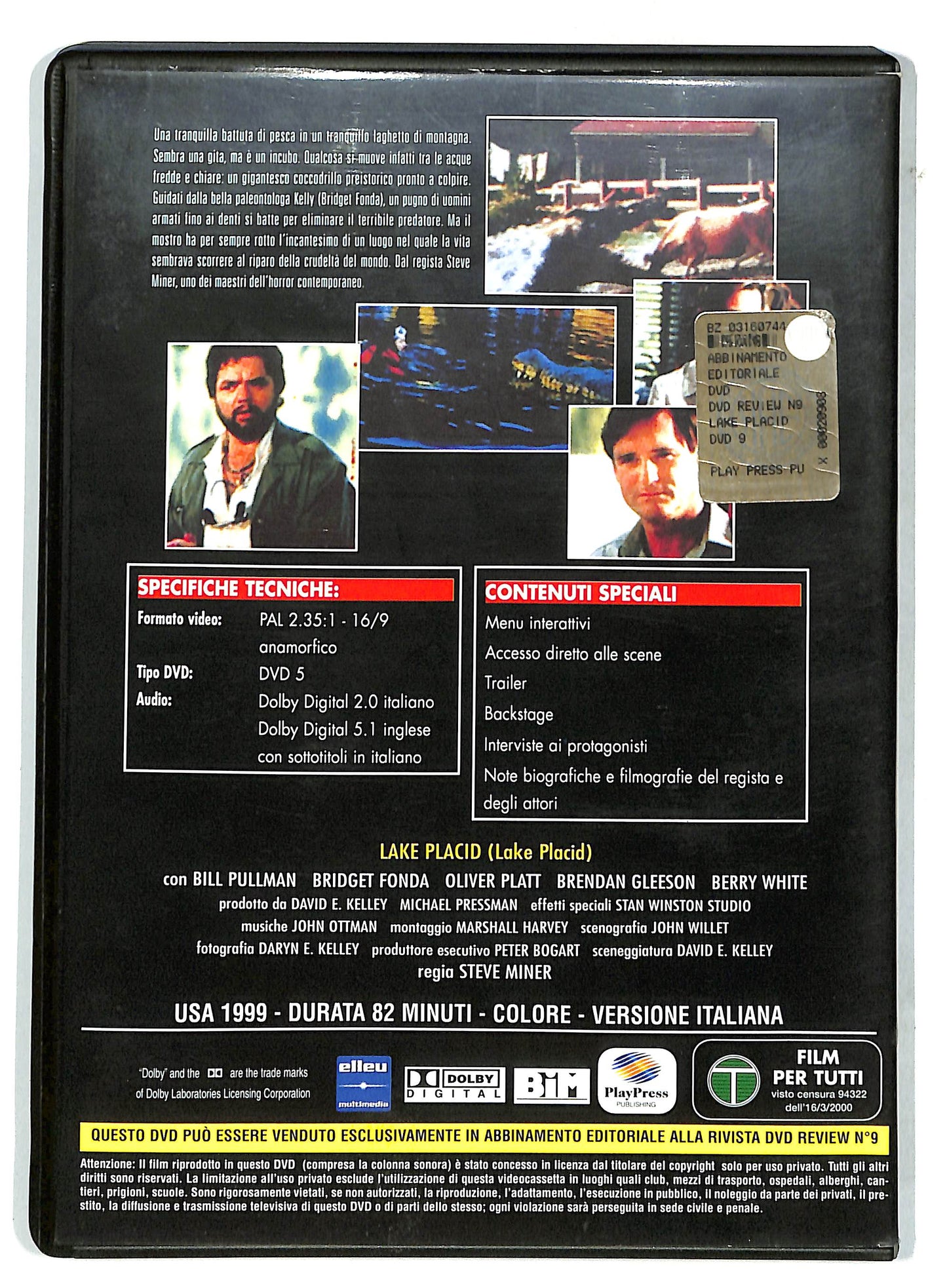 EBOND Lake Placid EDITORIALE DVD D732225