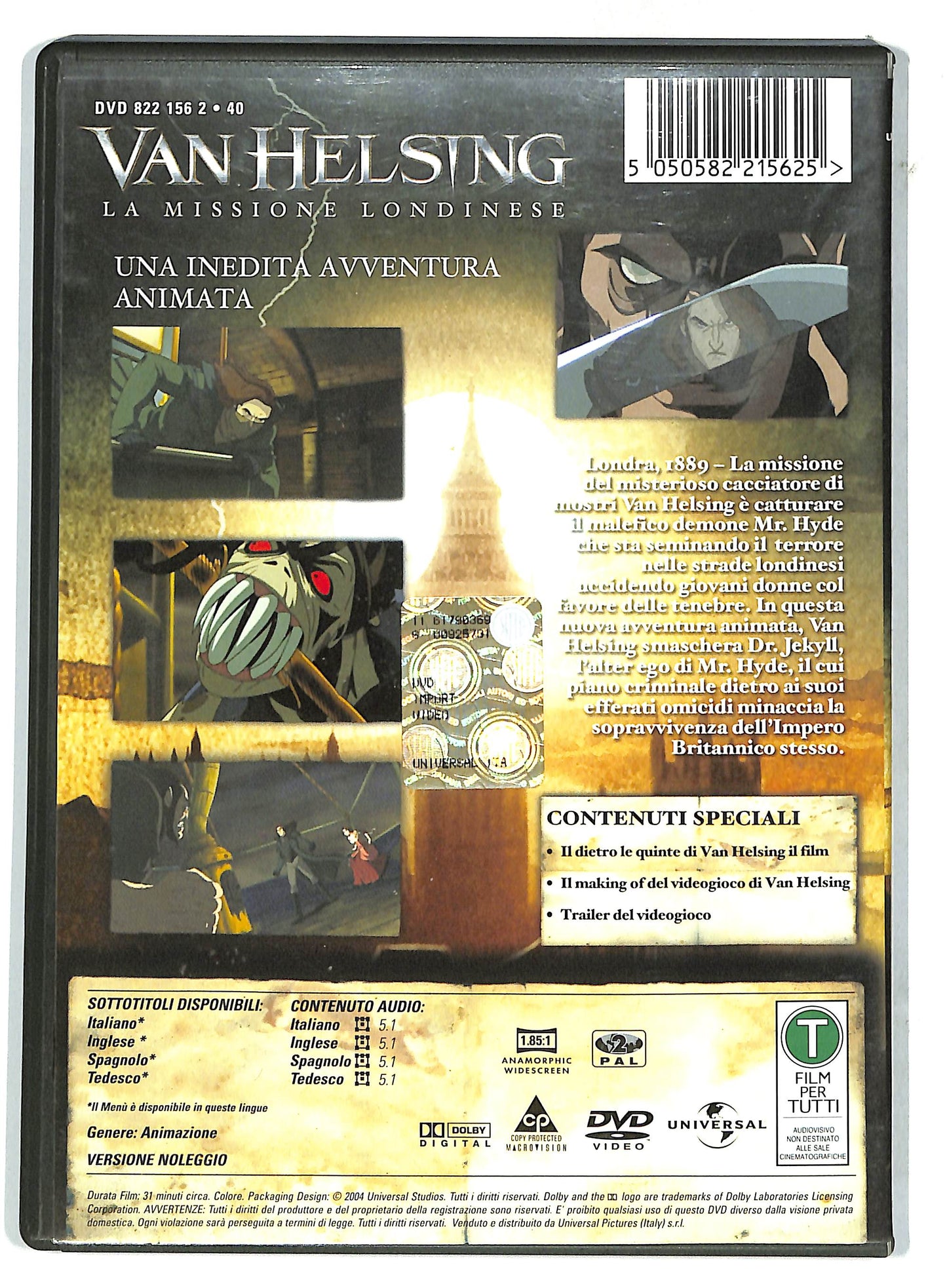 EBOND Van Helsing La missione Londinese NOLEGGIO DVD D732326