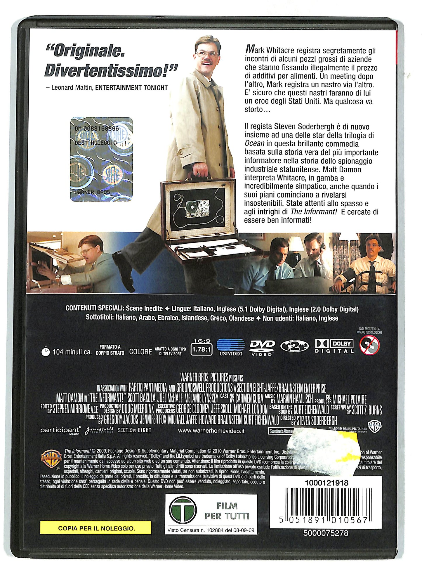 EBOND The Informant! Noleggio DVD NOLEGGIO D732328