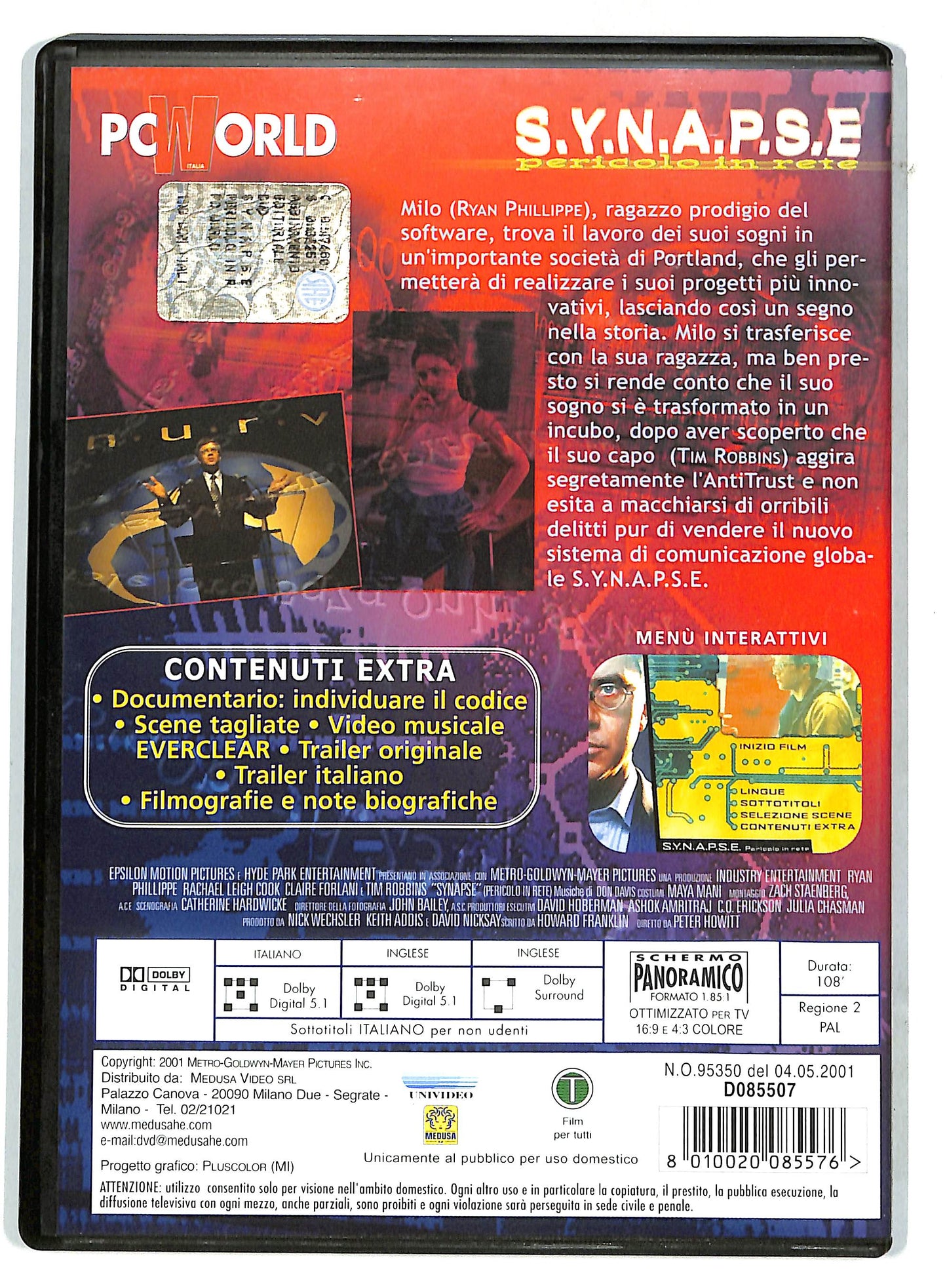 EBOND s.y.n.a.p.s.e. - pericolo in rete DVD D732331