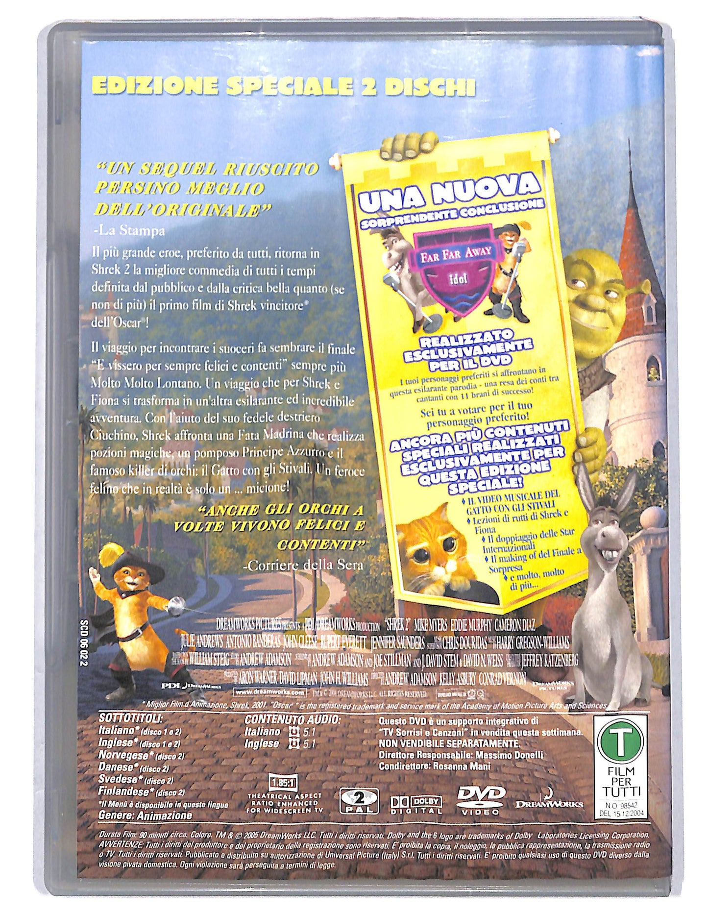 EBOND Shrek 2 (2 dischi) EDIZIONE SPECIALE EDITORIALE DVD D732520