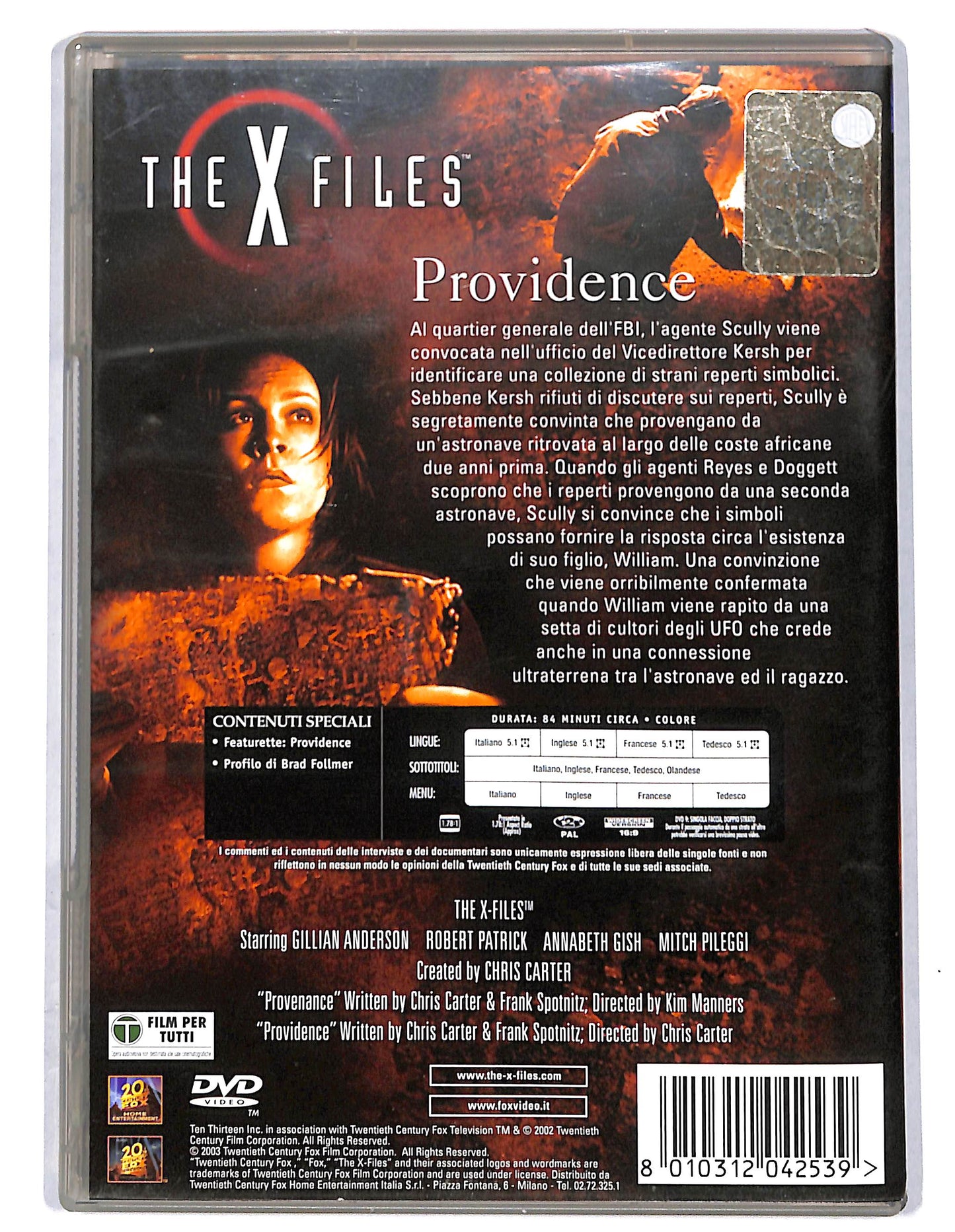EBOND The x files providence DVD D732631
