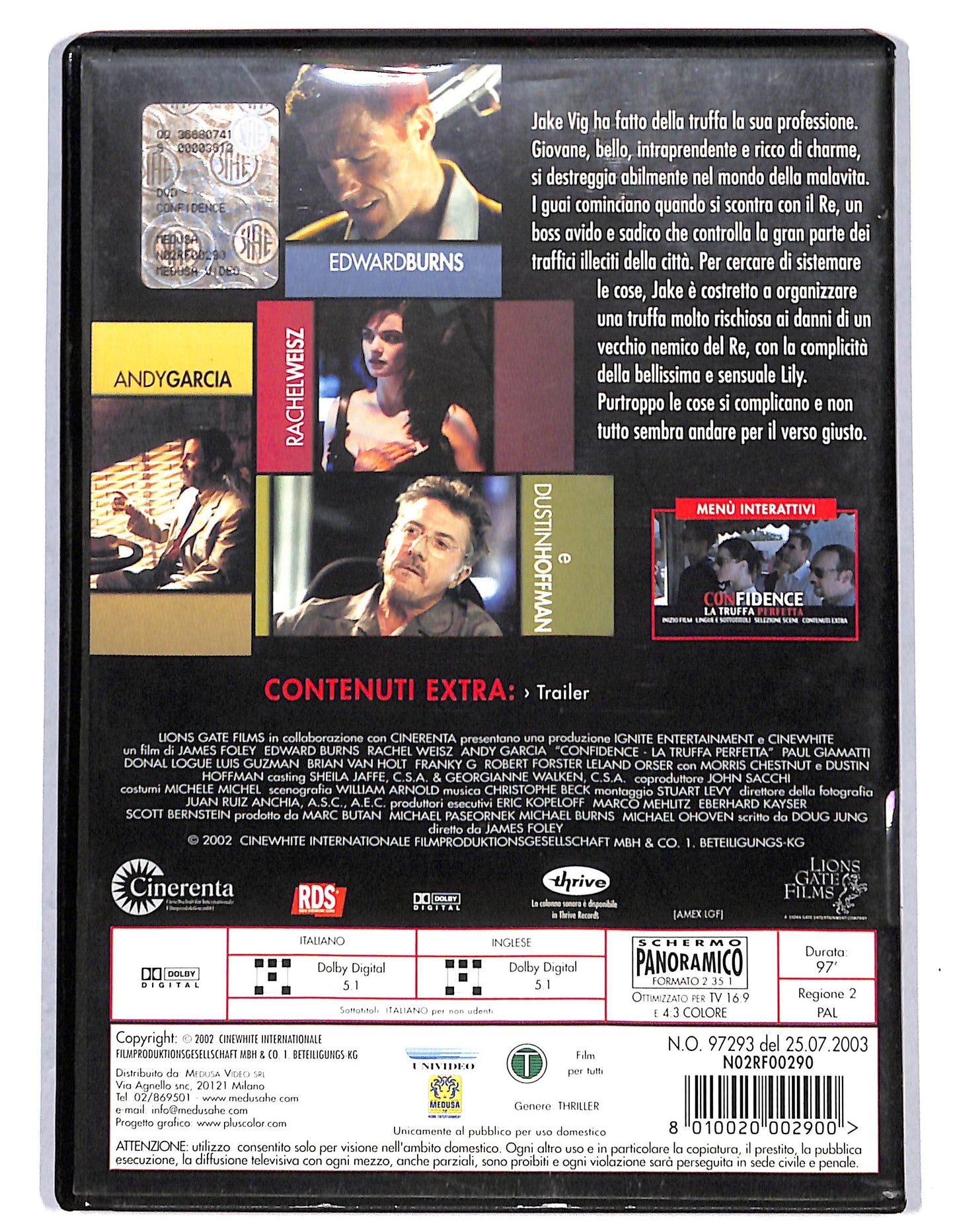 EBOND Confidence La truffa perfetta NOLEGGIO DVD D732634