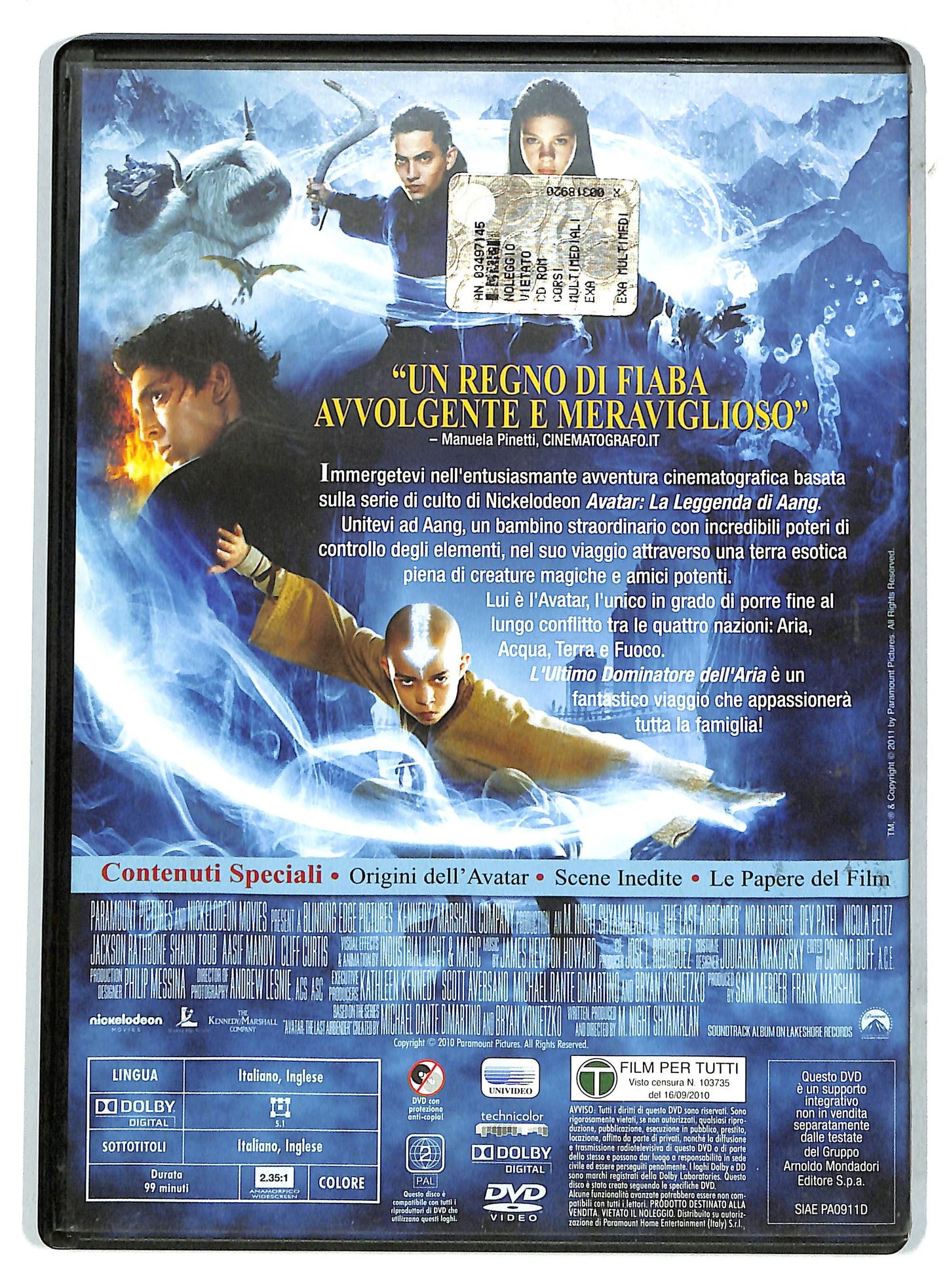 EBOND L'ultimo dominatore dell'aria EDITORIALE DVD D732702