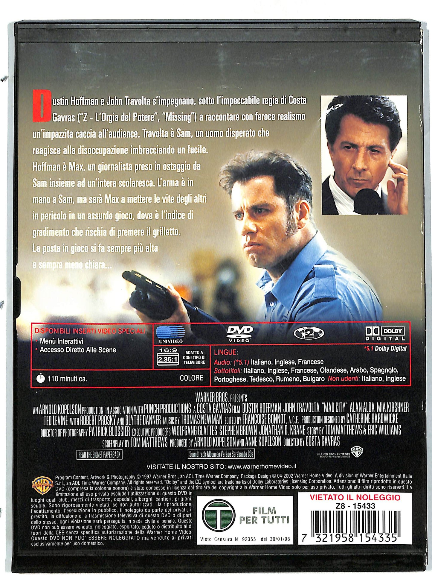EBOND Mad City - Assalto Alla Notizia SNAPPER DVD D732703