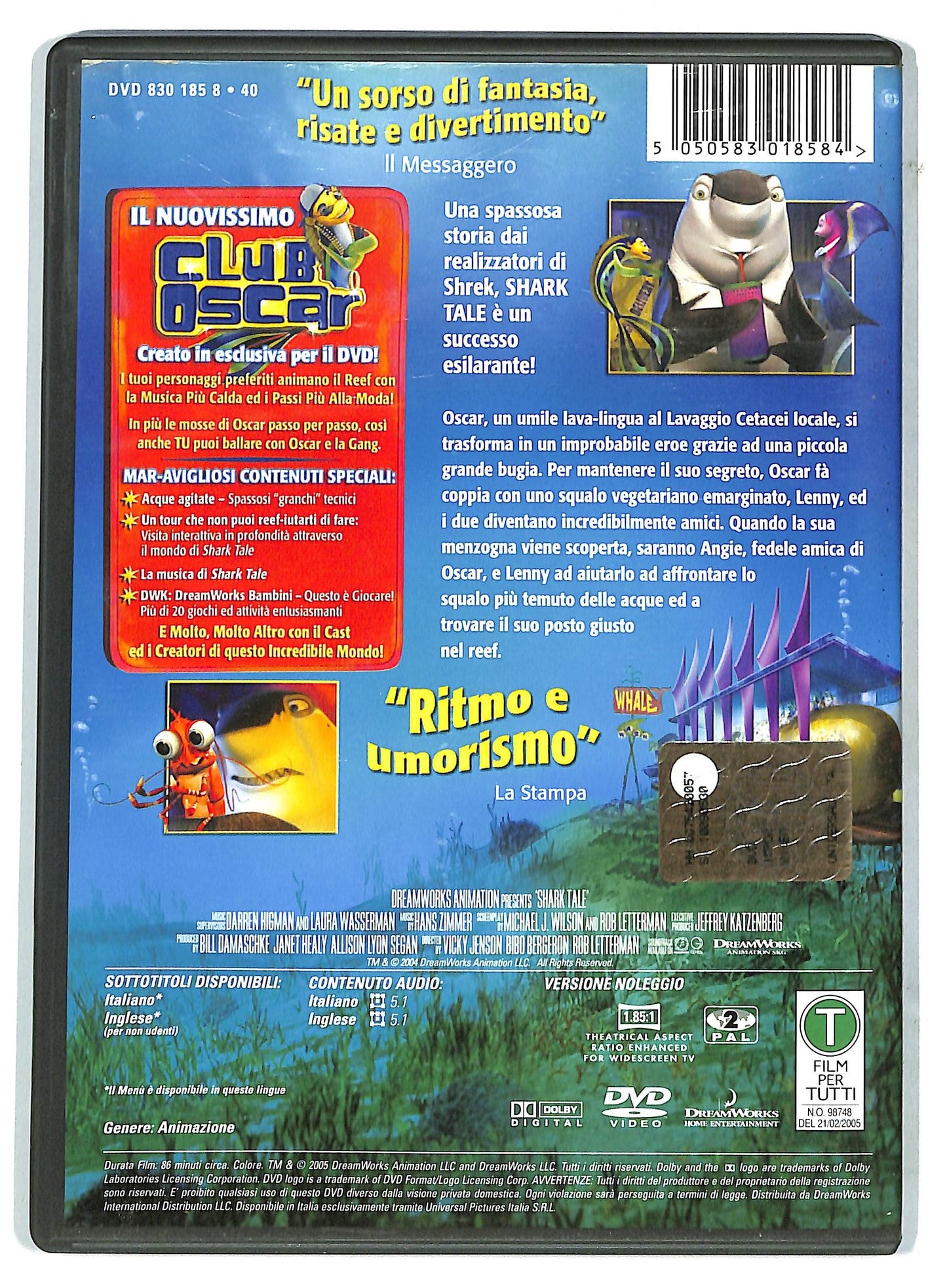 EBOND Shark Tale NOLEGGIO DVD D732706