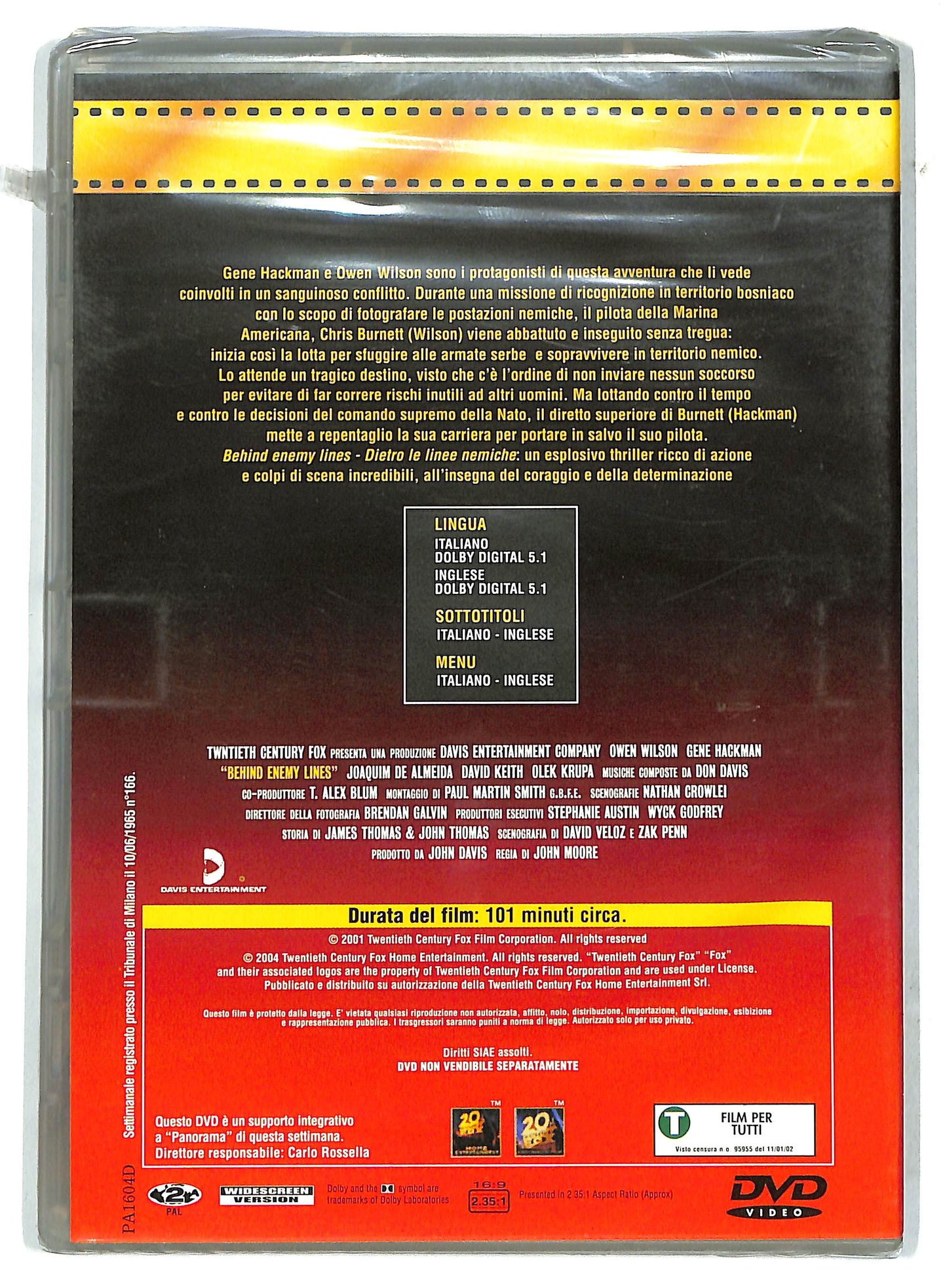 EBOND Behind Enemy Lines - Dietro le linee nemiche EDITORIALE DVD D732707