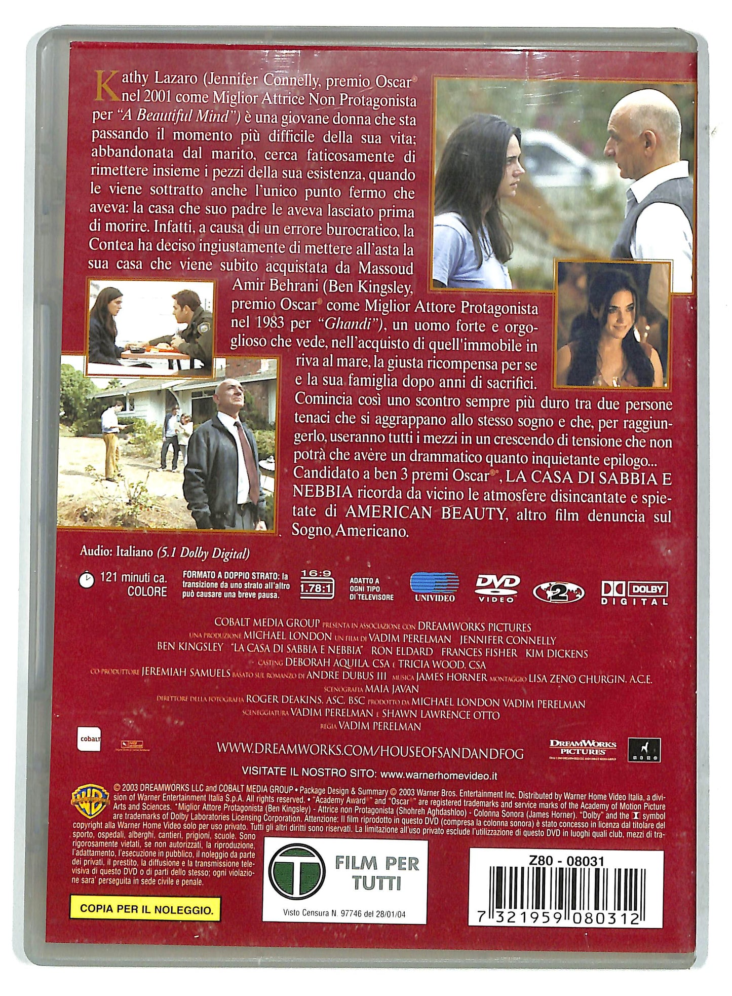 EBOND La casa di sabbia e nebbia NOLEGGIO DVD D732721