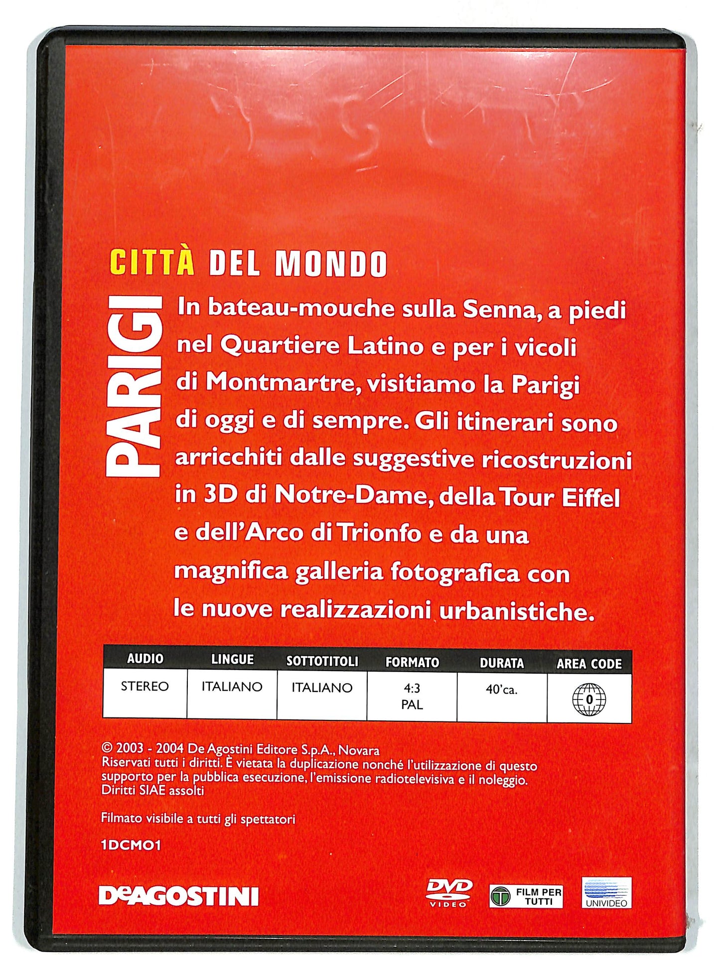 EBOND Citta del mondo Parigi EDITORIALE DVD D732730