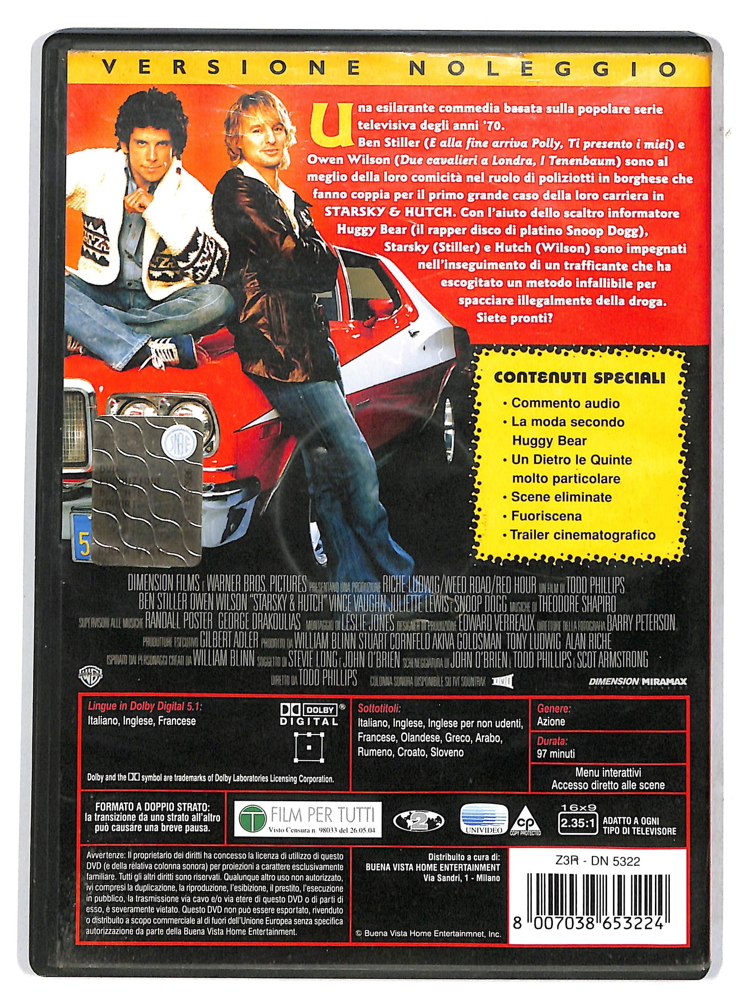 EBOND Starsky & Hutch DVD Ex Noleggio NOLEGGIO D732737