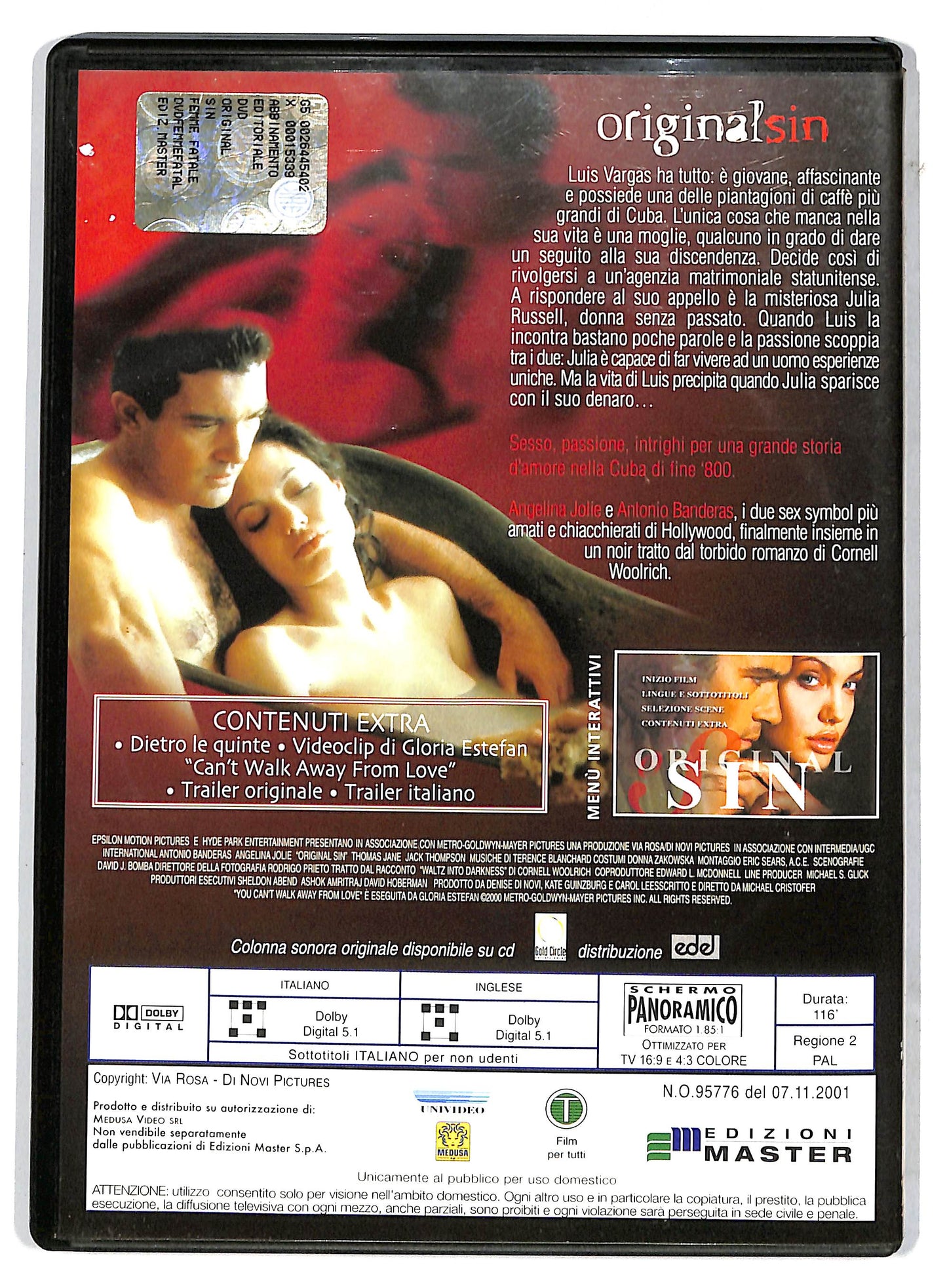 EBOND OriginalSin EDITORIALE DVD D732742