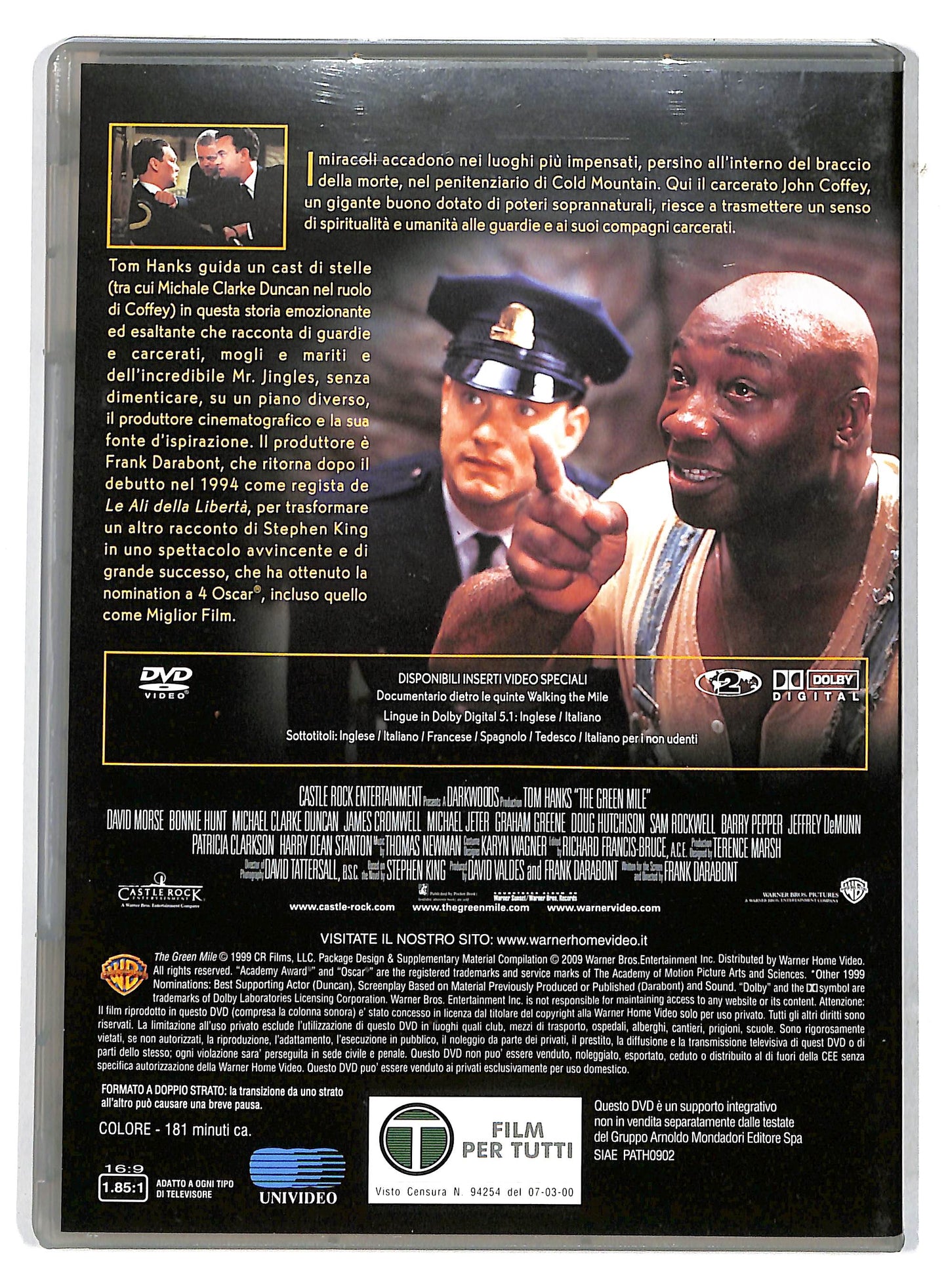EBOND Il miglio verde EDITORIALE DVD D732746
