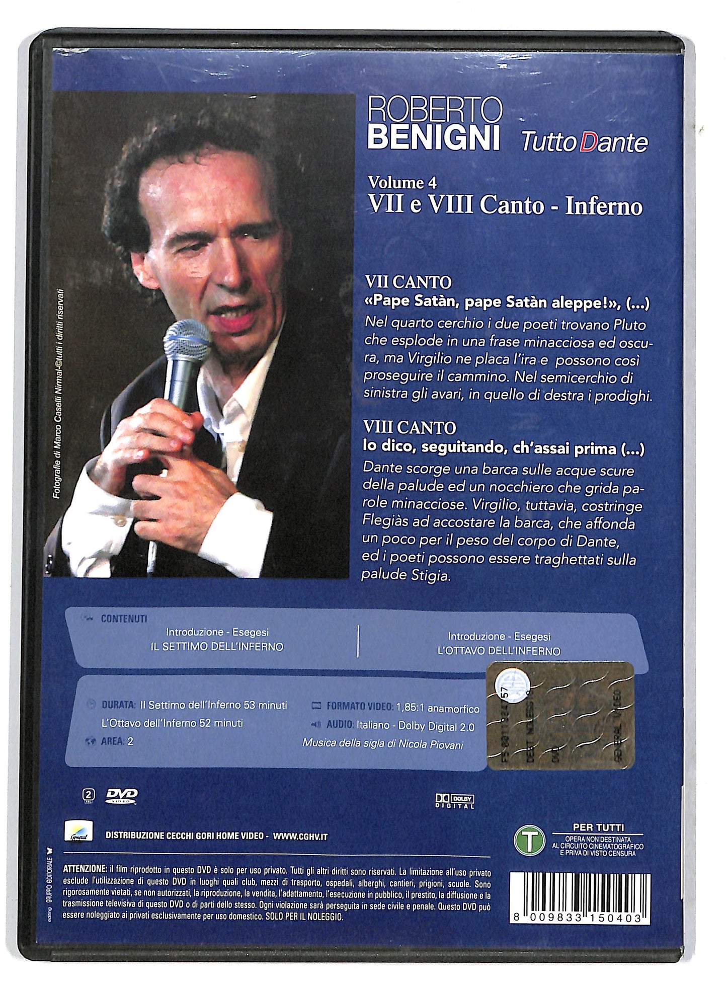 EBOND Roberto benigni tutto dante - volume 4 NOLEGGIO DVD D732763