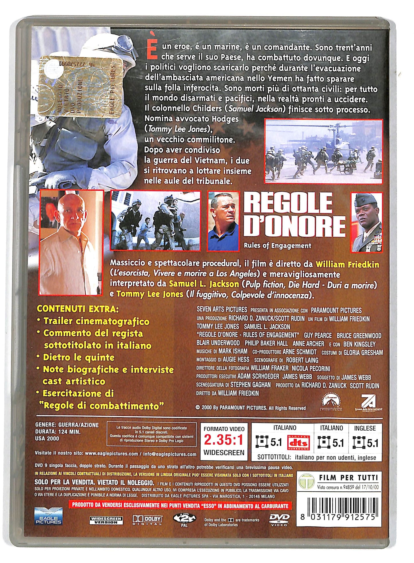 EBOND Regole d'Onore DVD D732808