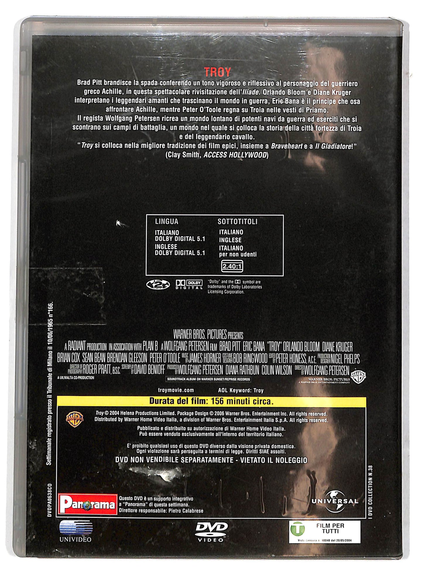 EBOND Troy EDITORIALE DVD D732843