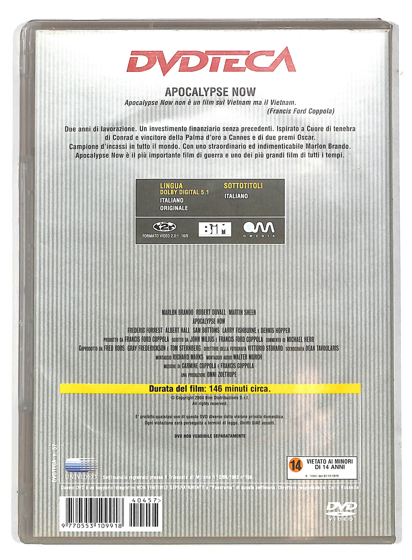 EBOND Apocalypse Now EDITORIALE DVD D732845