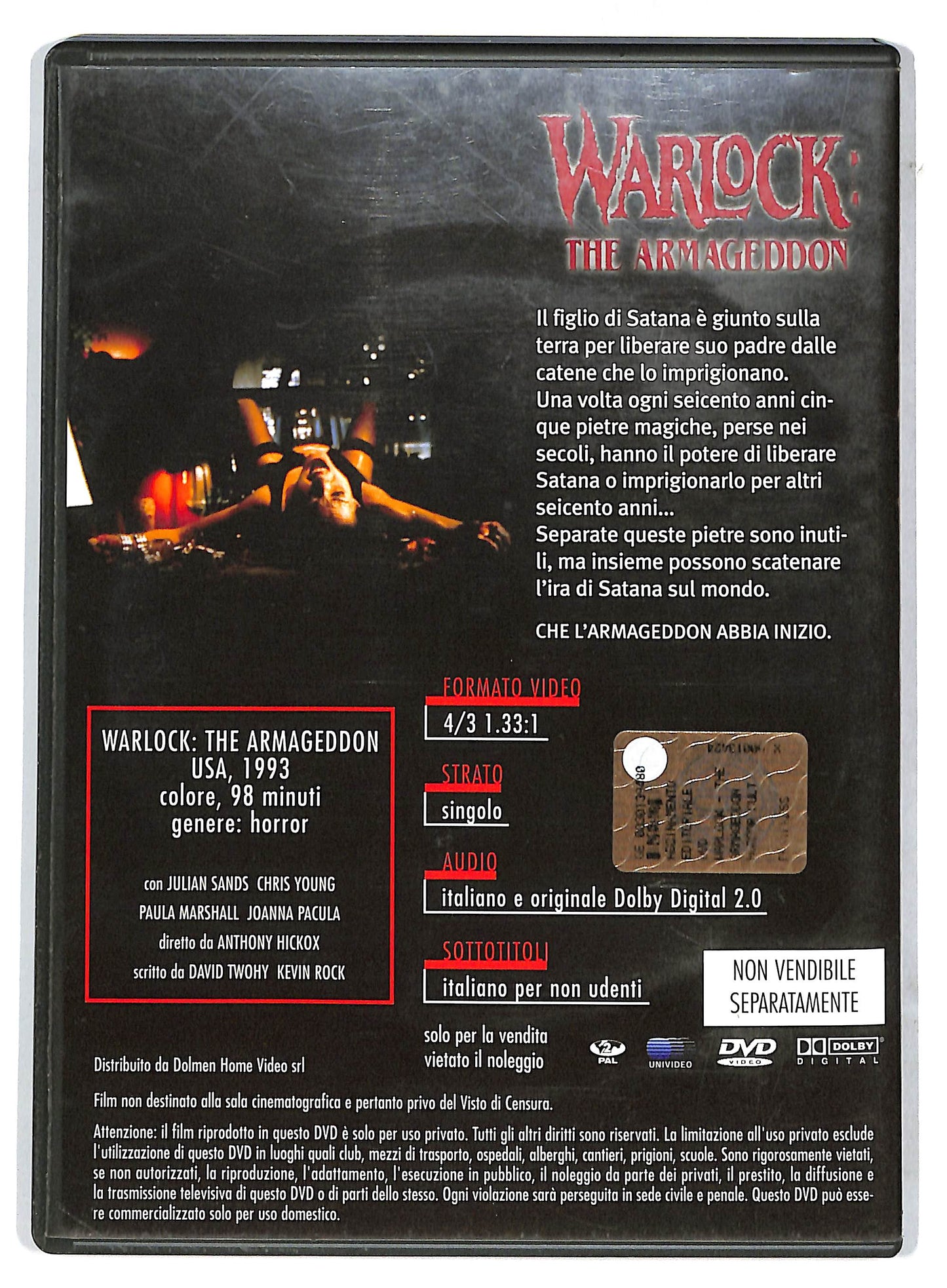 EBOND Warlock the armageddon EDITORIALE DVD D732908