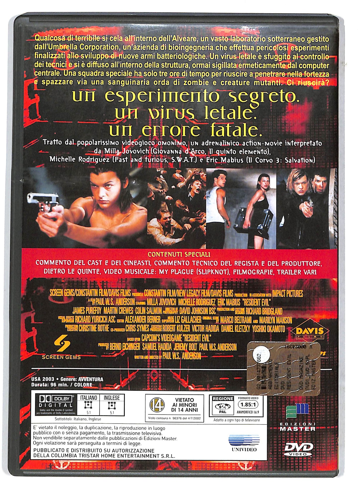 EBOND Resident Evil DVD Editoriale EDITORIALE D732934