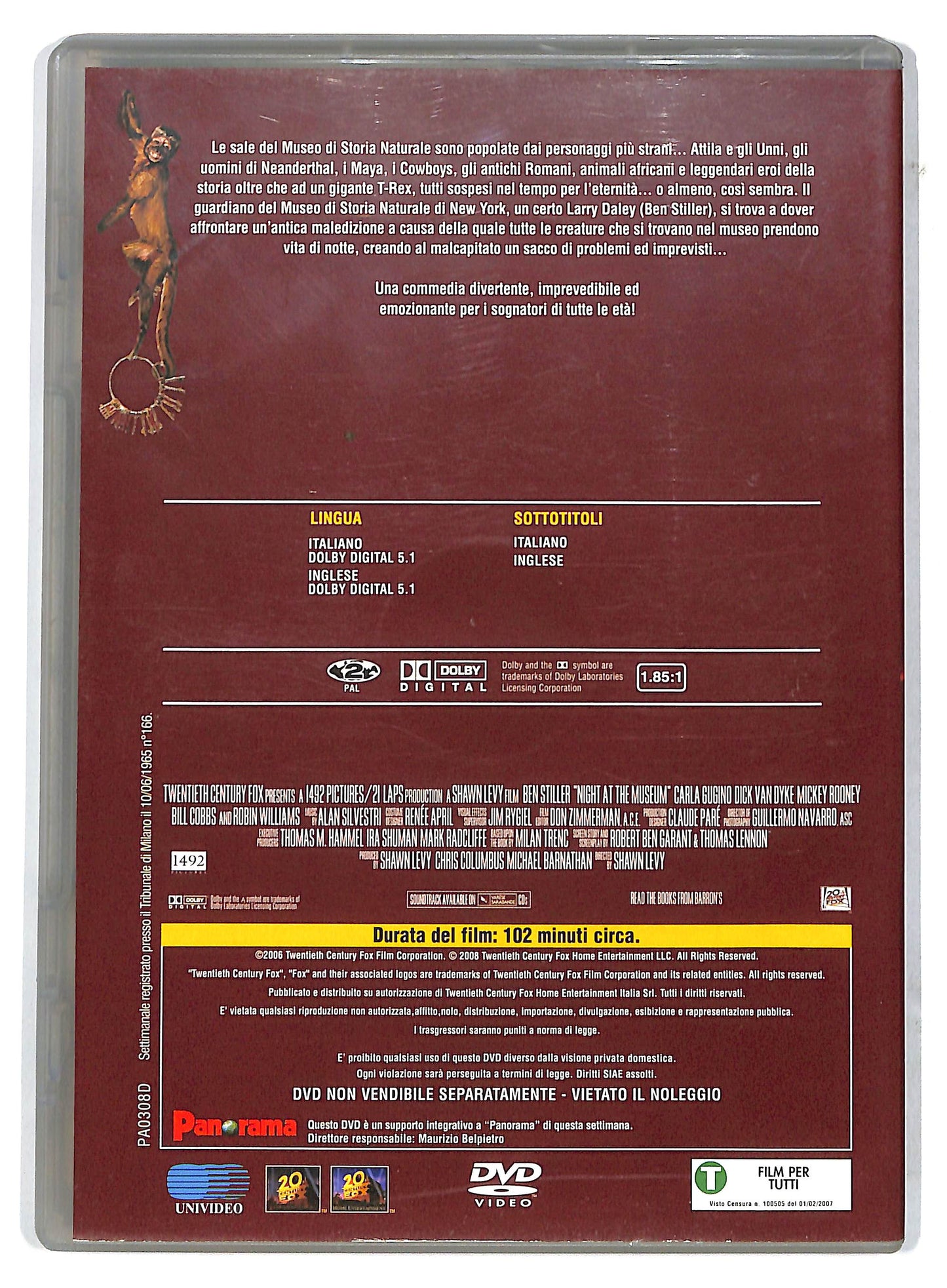 EBOND Una notte al museo EDITORIALE DVD D732963